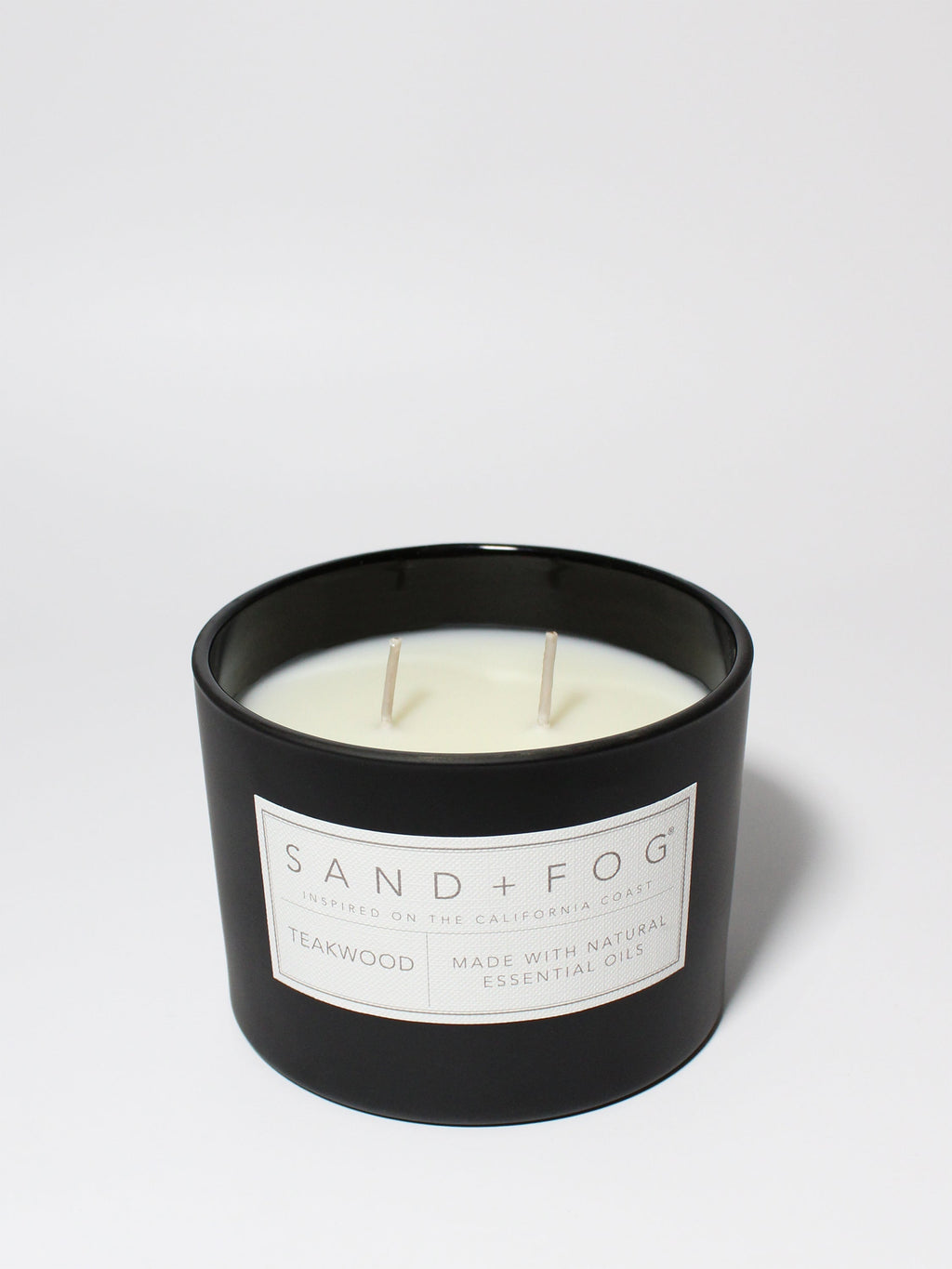 Teakwood 12 oz scented candle | Shop Sand + Fog