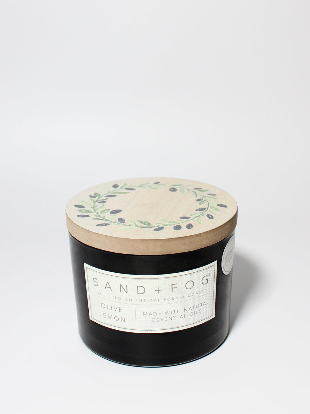 Olive Lemon 12 oz scented candle | Shop Sand + Fog