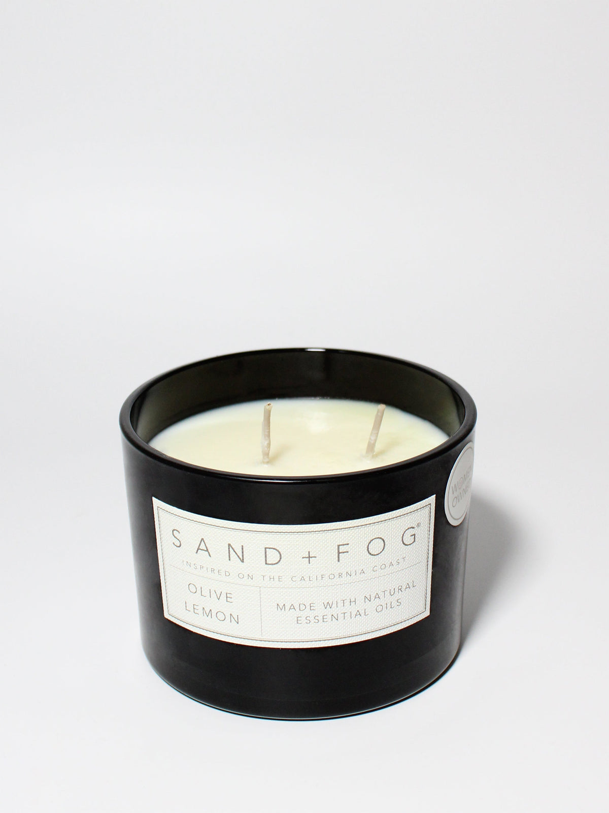 Olive Lemon 12 oz scented candle | Shop Sand + Fog
