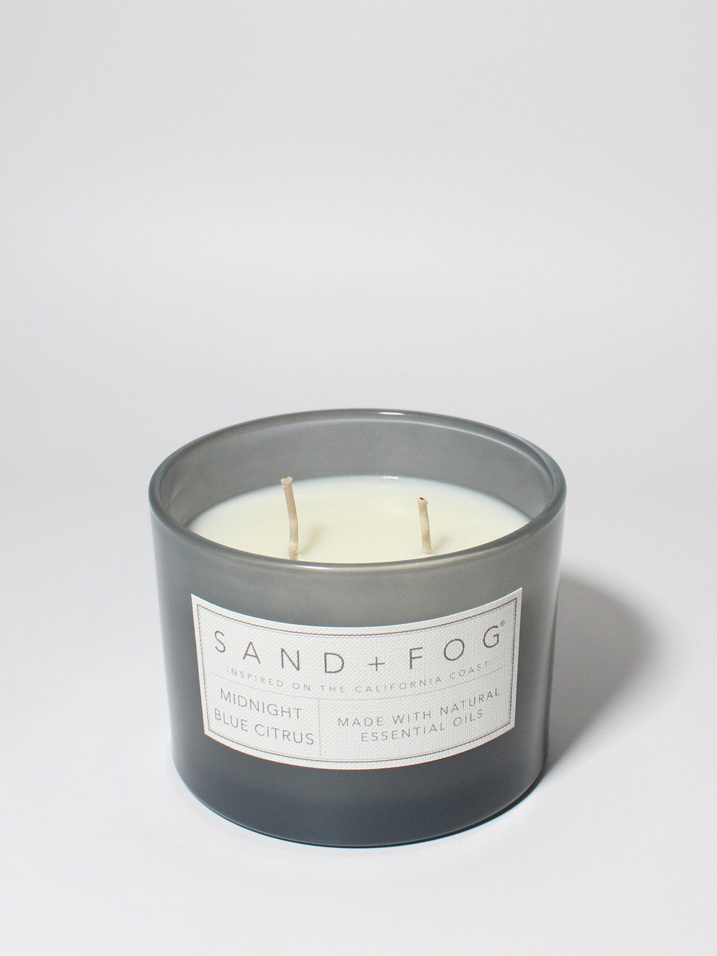 Midnight Blue Citrus 12 oz scented candle | Shop Sand + Fog