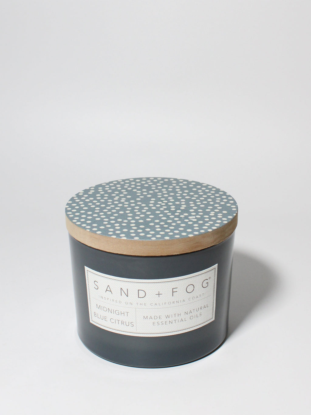 Midnight Blue Citrus 12 oz scented candle | Shop Sand + Fog