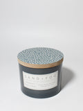 Midnight Blue Citrus 12 oz scented candle | Shop Sand + Fog