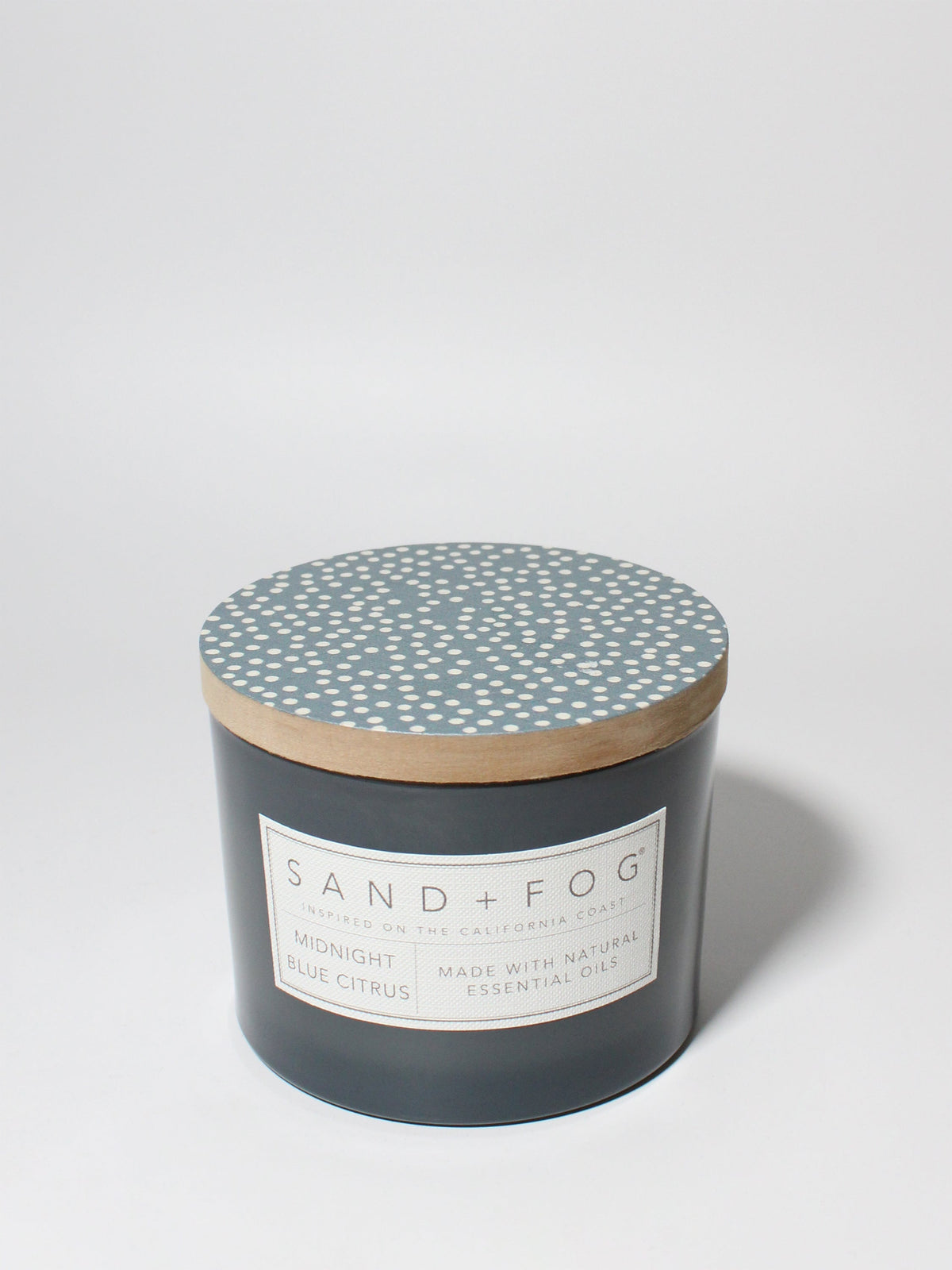 Midnight Blue Citrus 12 oz scented candle | Shop Sand + Fog