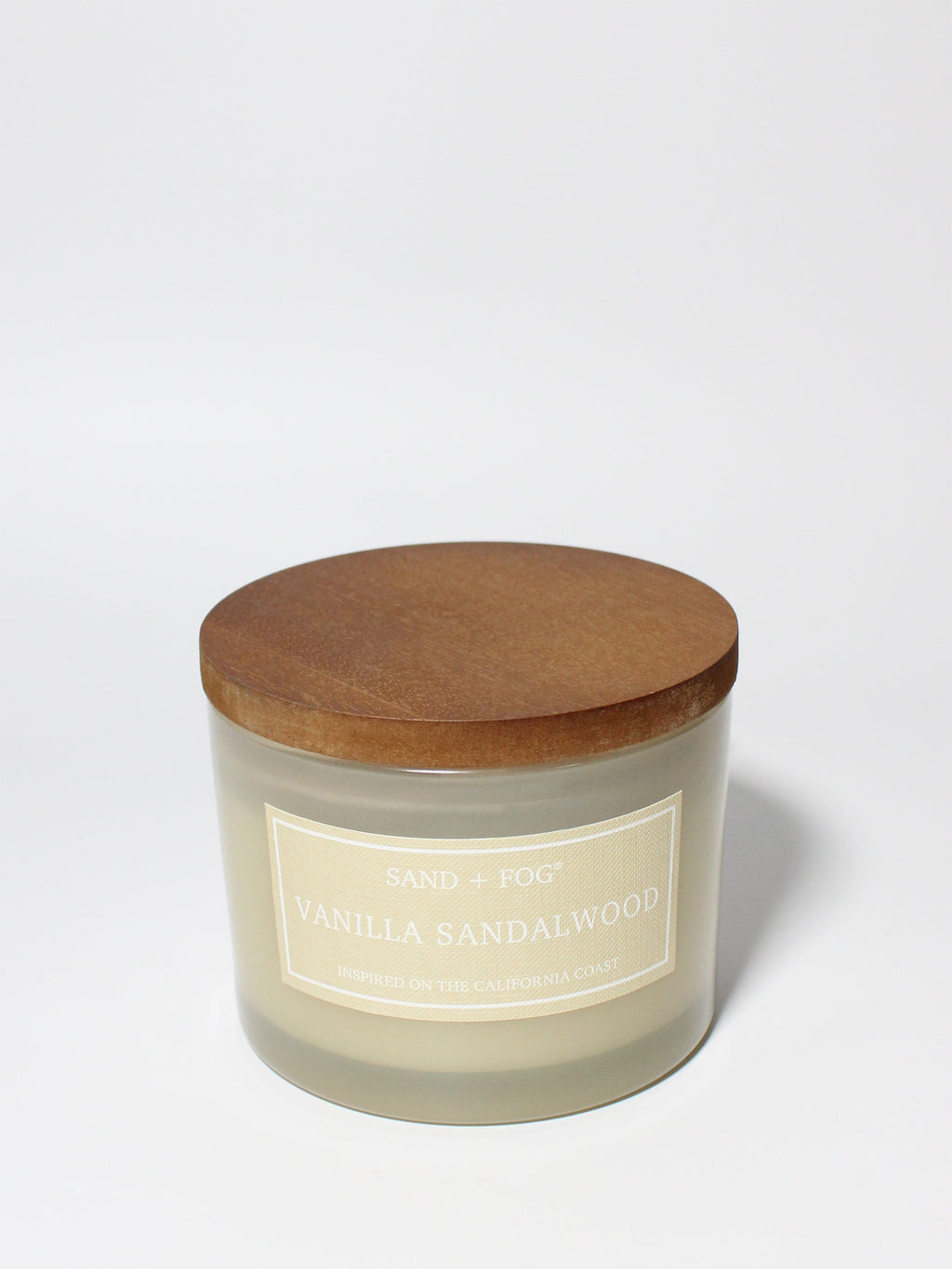 Vanilla Sandalwood 12 oz scented candle | Shop Sand + Fog