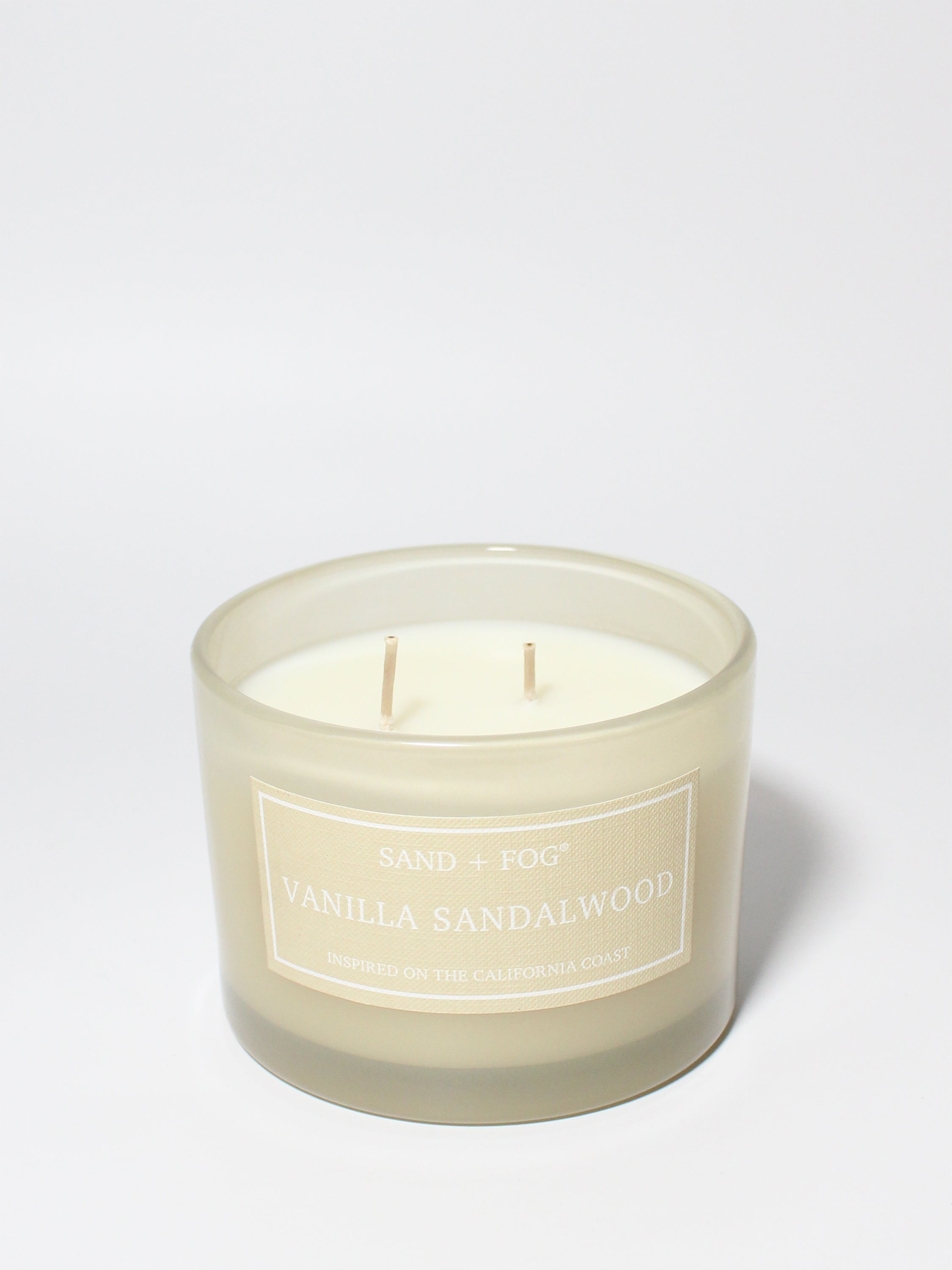 Vanilla Sandalwood 12 oz scented candle | Shop Sand + Fog
