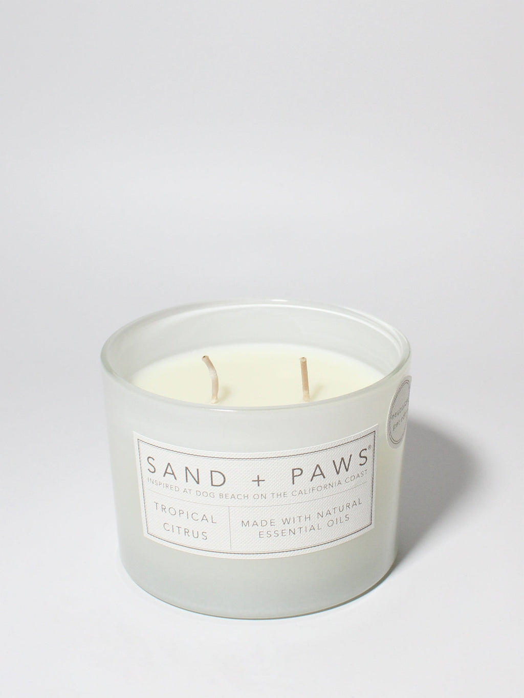 Sand + Paws Tropical Citrus 12 oz scented candle | Shop Sand + Paws