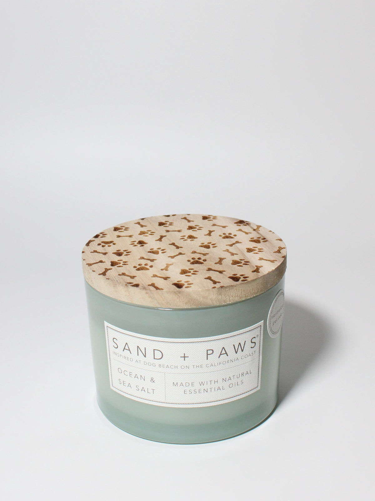 Sand + Paws Ocean & Sea Salt 12 oz scented candle | Shop Sand + Paws