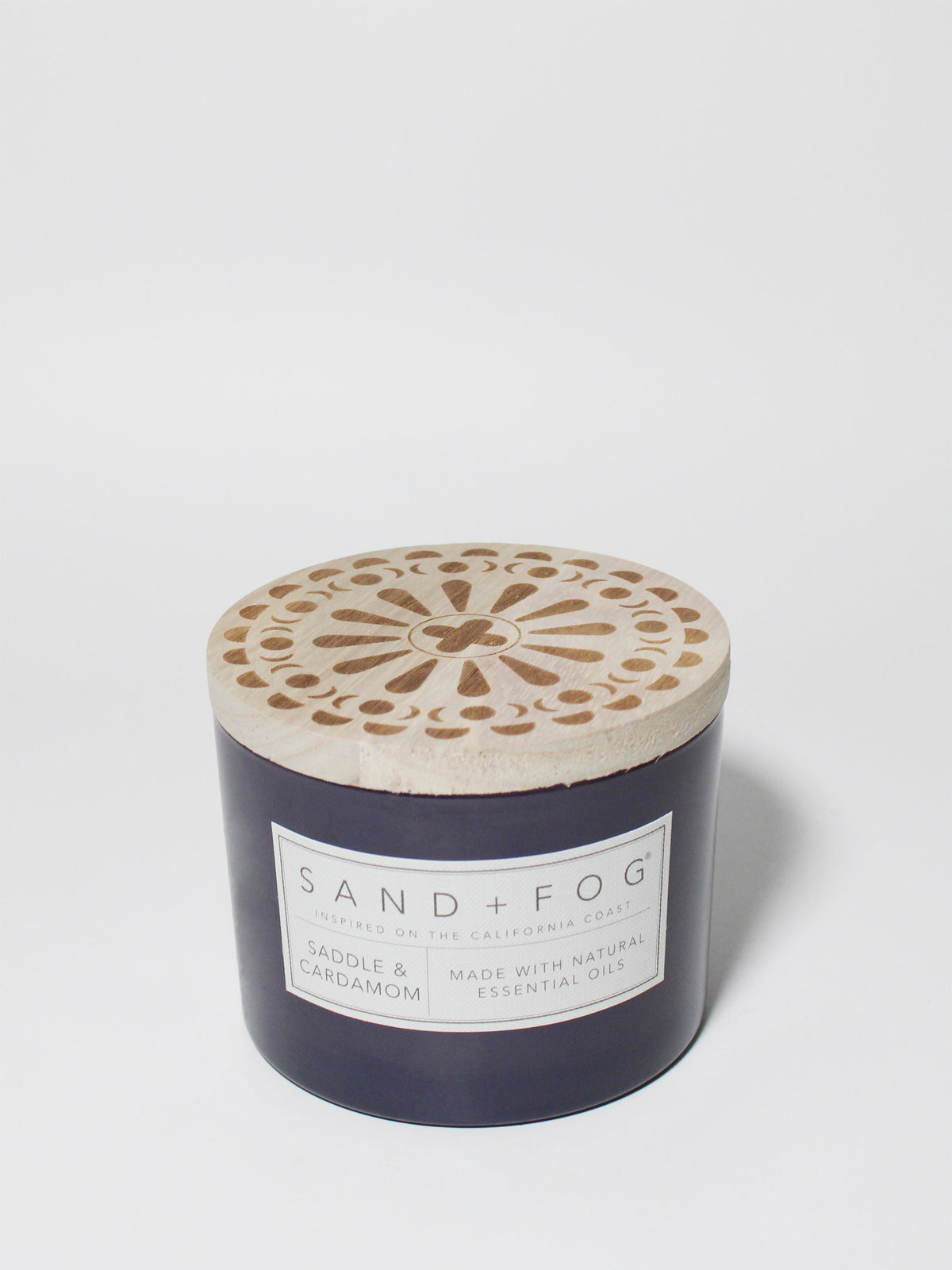 Saddle & Cardamom 12 oz scented candle | Shop Sand + Fog