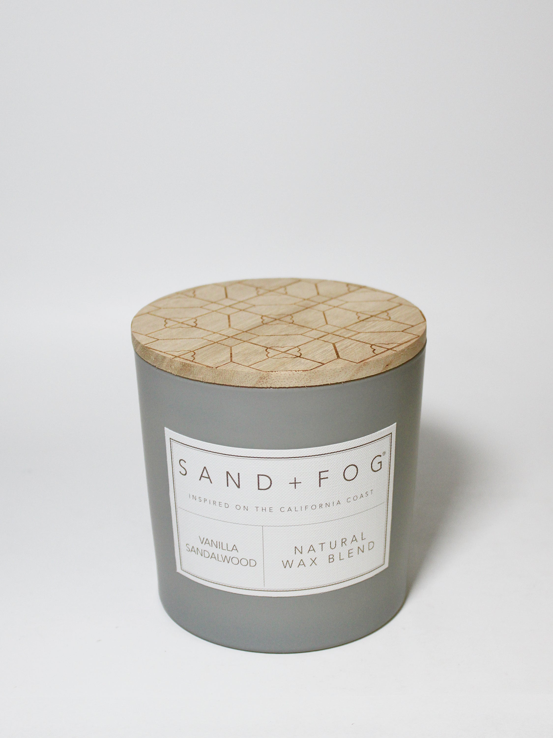 Vanilla Sandalwood 21 oz scented candle | Shop Sand + Fog