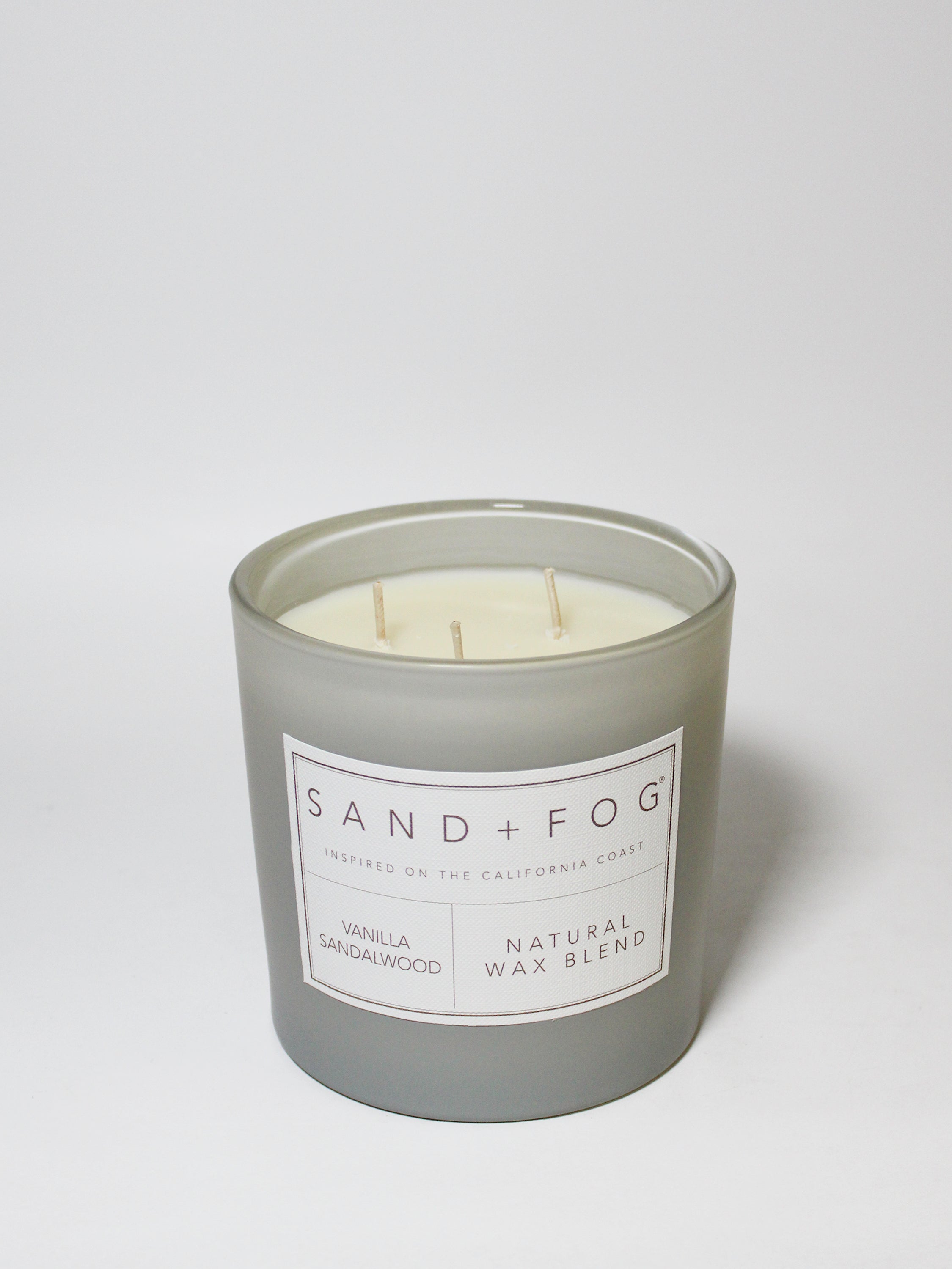 Vanilla Sandalwood 21 oz scented candle | Shop Sand + Fog