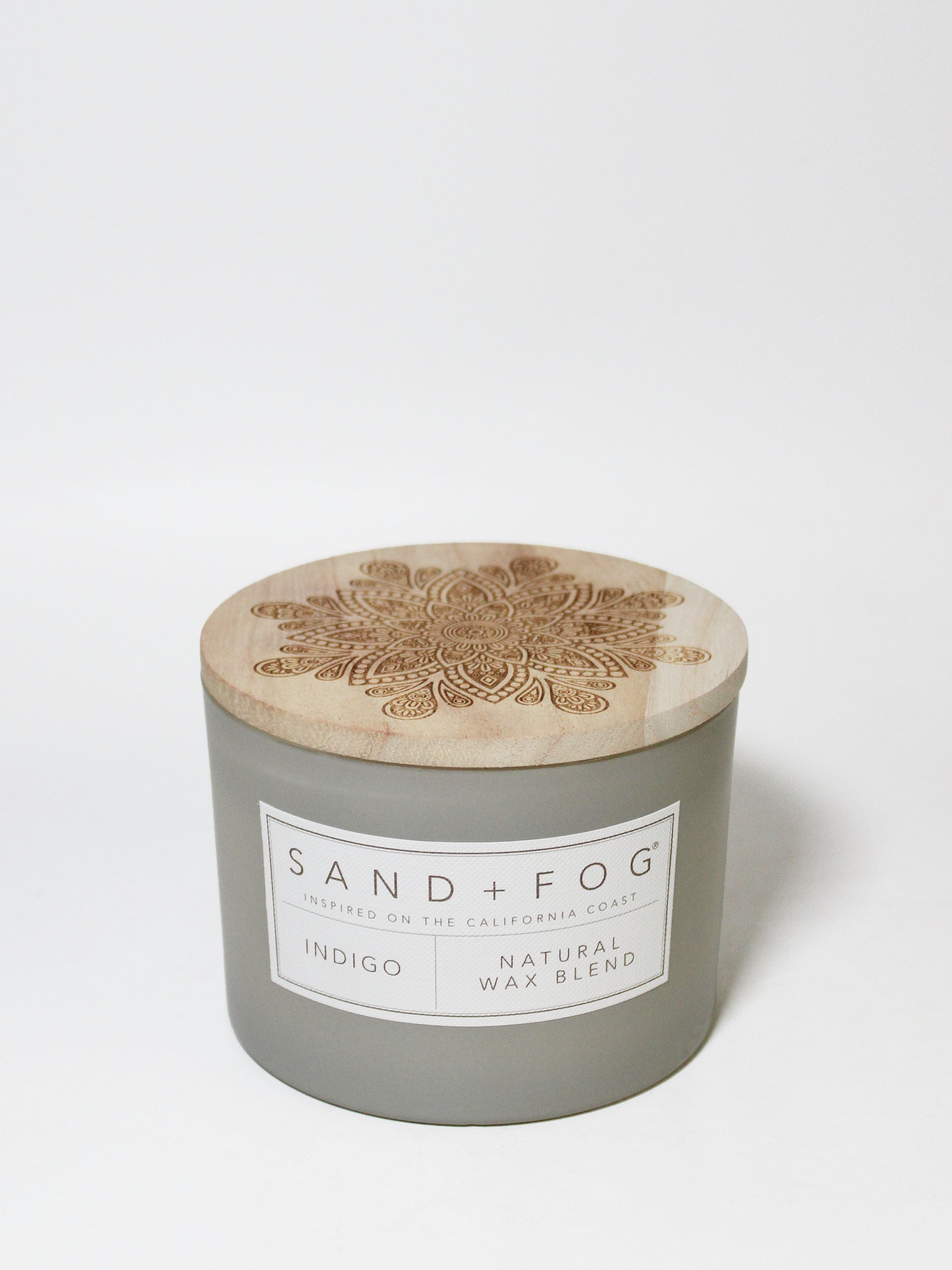 Indigo 12 oz scented candle | Shop Sand + Fog