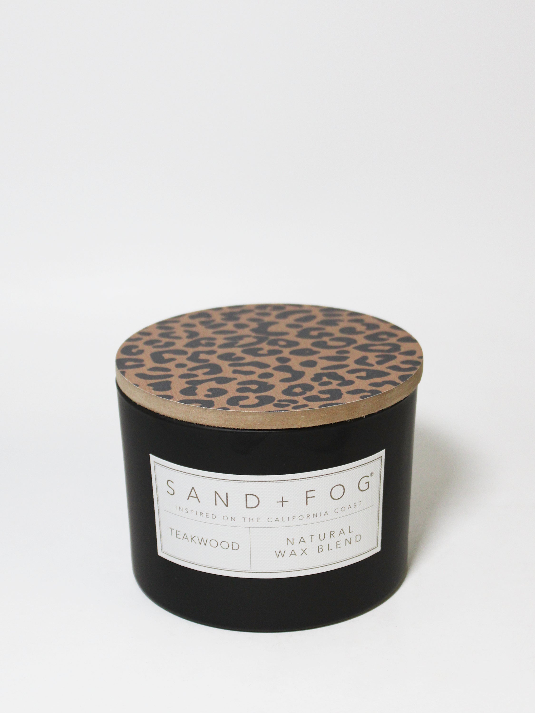 Teakwood 12 oz scented candle | Shop Sand + Fog