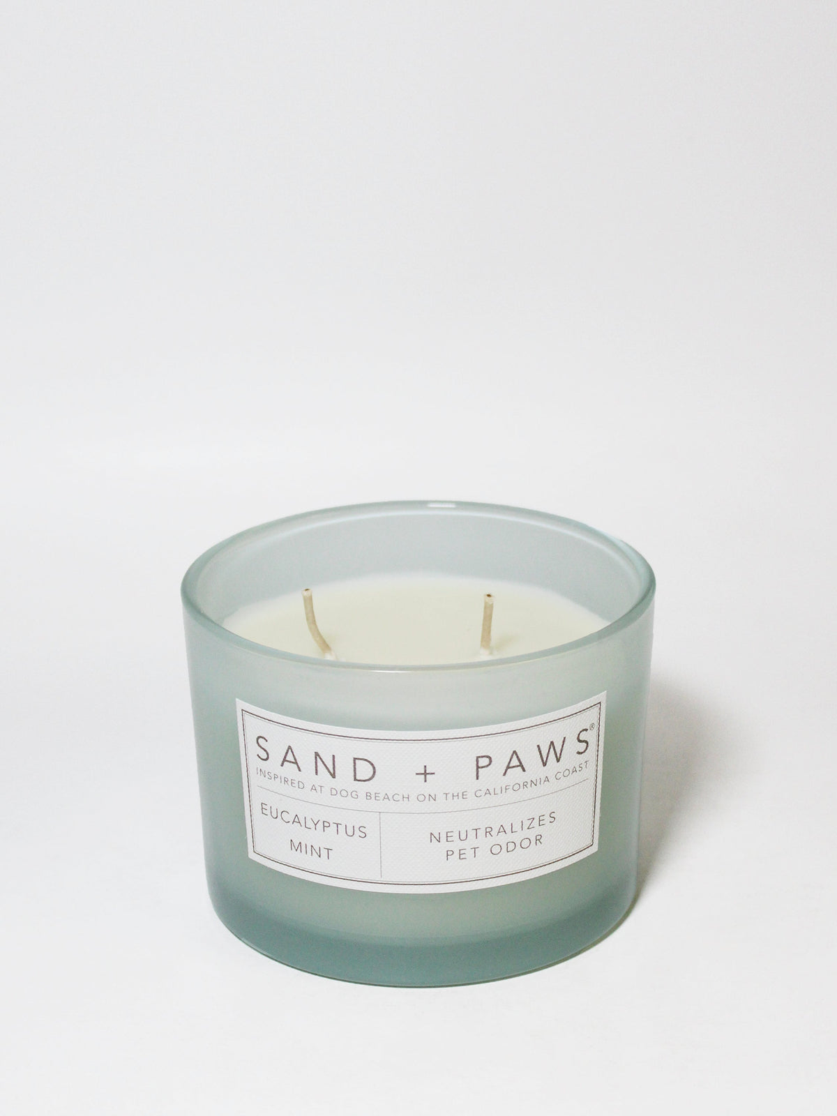 Sand + Paws Eucalyptus Mint 12 oz scented candle | Shop Sand + Paws
