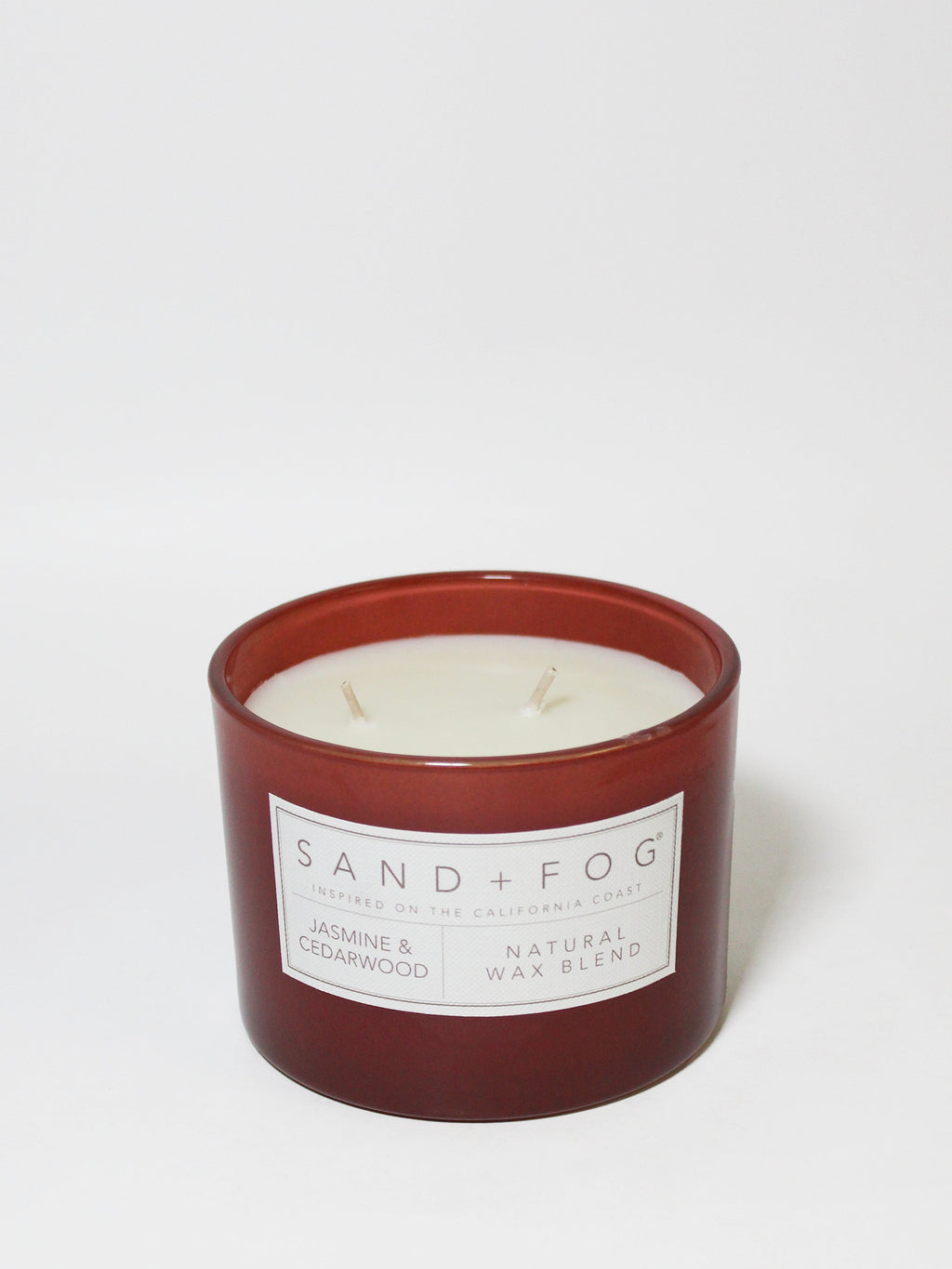 Jasmine & Cedarwood 12 oz scented candle | Shop Sand + Fog