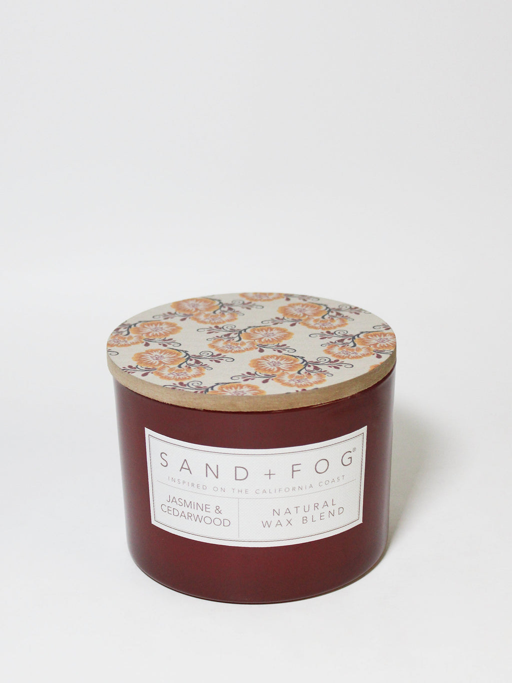 Jasmine & Cedarwood 12 oz scented candle | Shop Sand + Fog