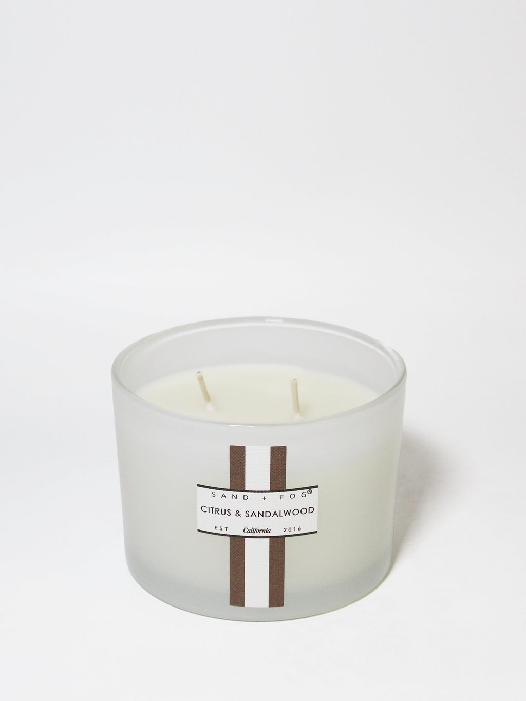 Citrus & Sandalwood 12 oz scented candle | Shop Sand + Fog