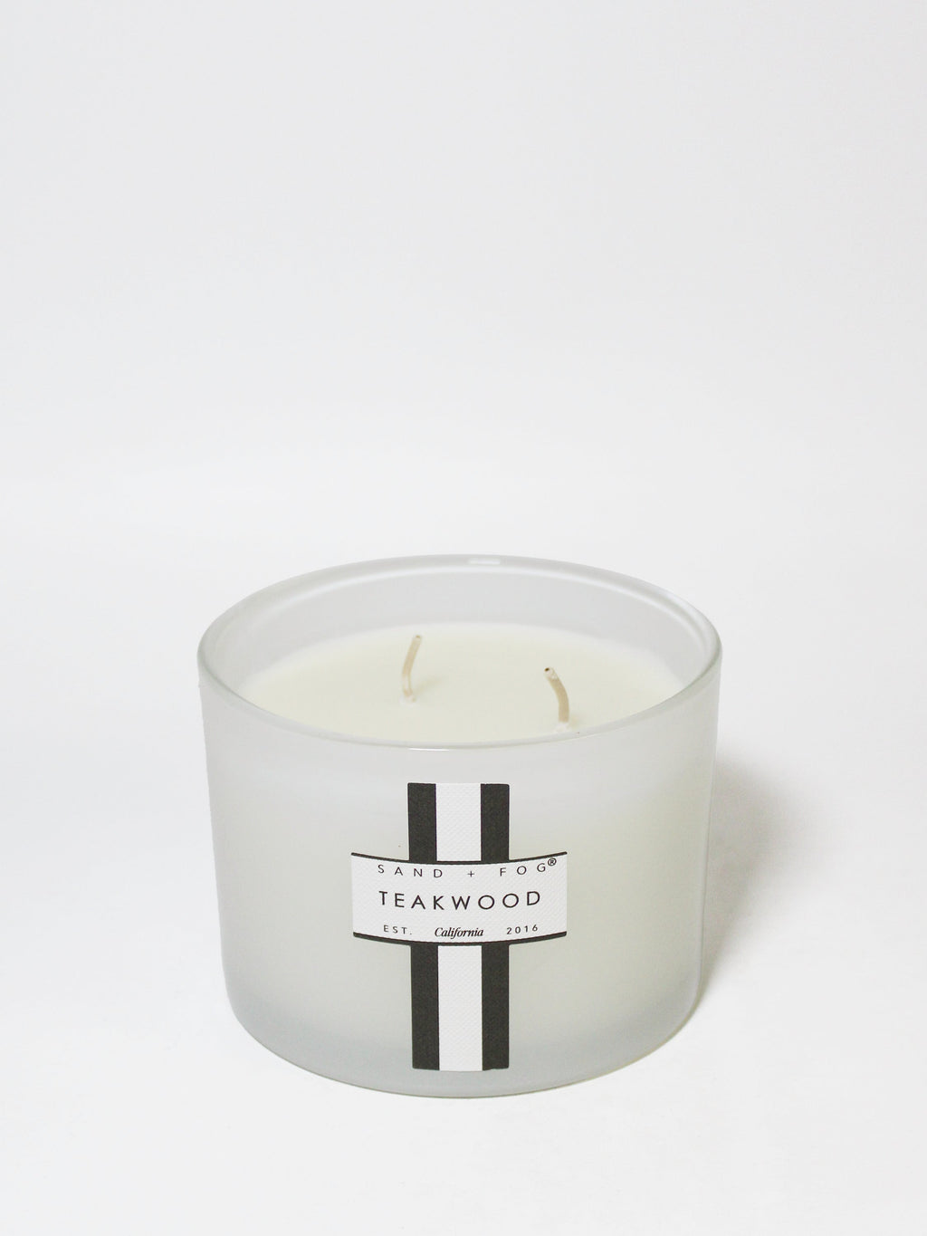 Teakwood 12 oz scented candle | Shop Sand + Fog