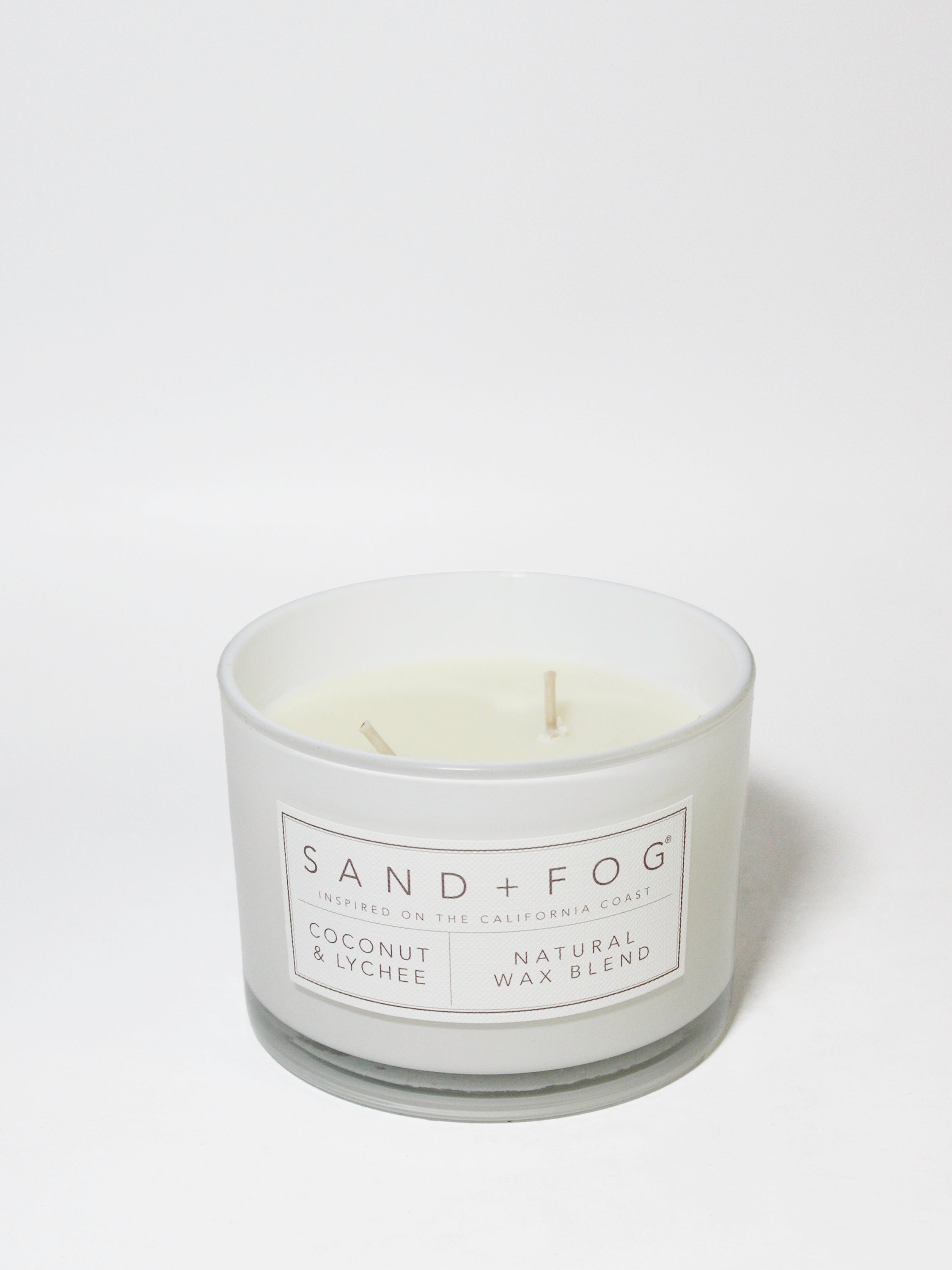 Coconut & Lychee 12 oz scented candle | Shop Sand + Fog