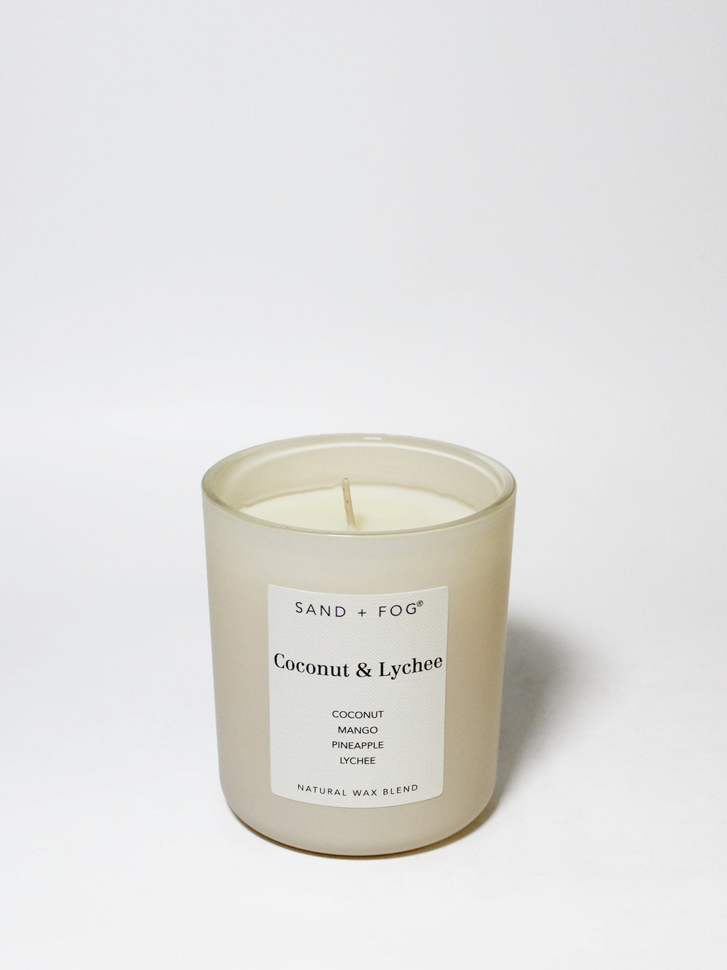 Coconut & Lychee 10 oz scented candle | Shop Sand + Fog