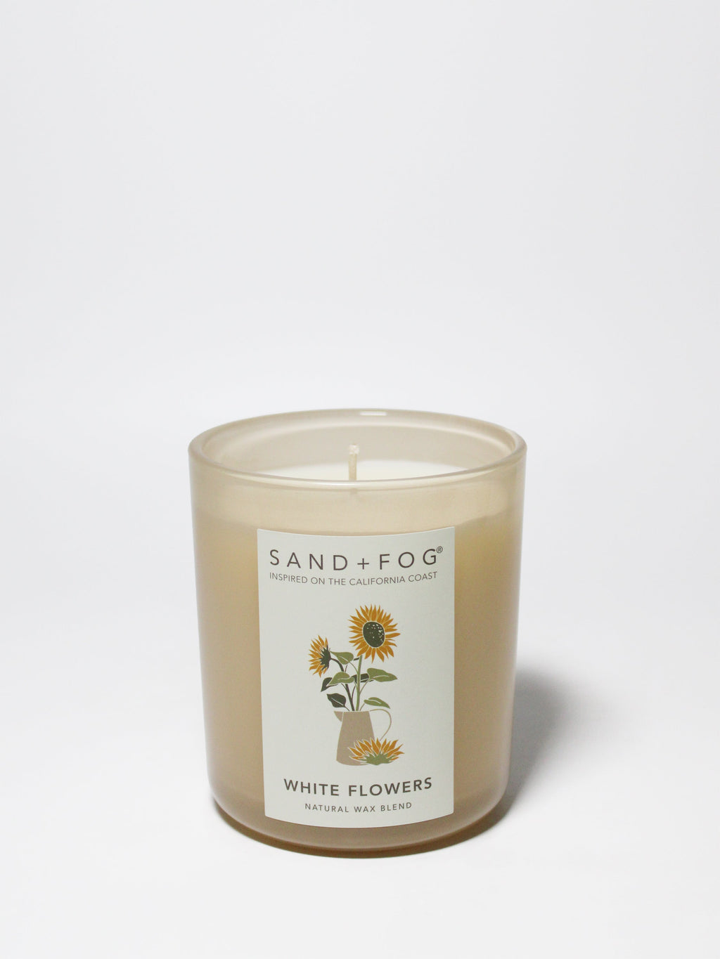 White Flowers 10 oz scented candle | Shop Sand + Fog