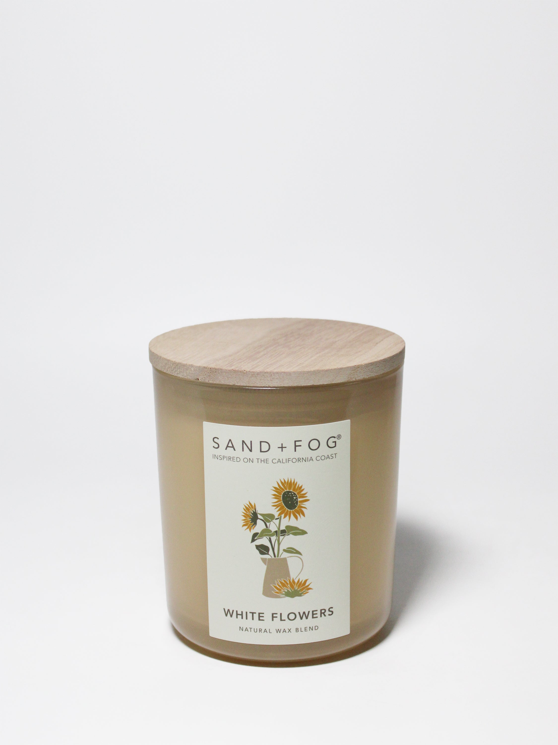 White Flowers 10 oz scented candle | Shop Sand + Fog