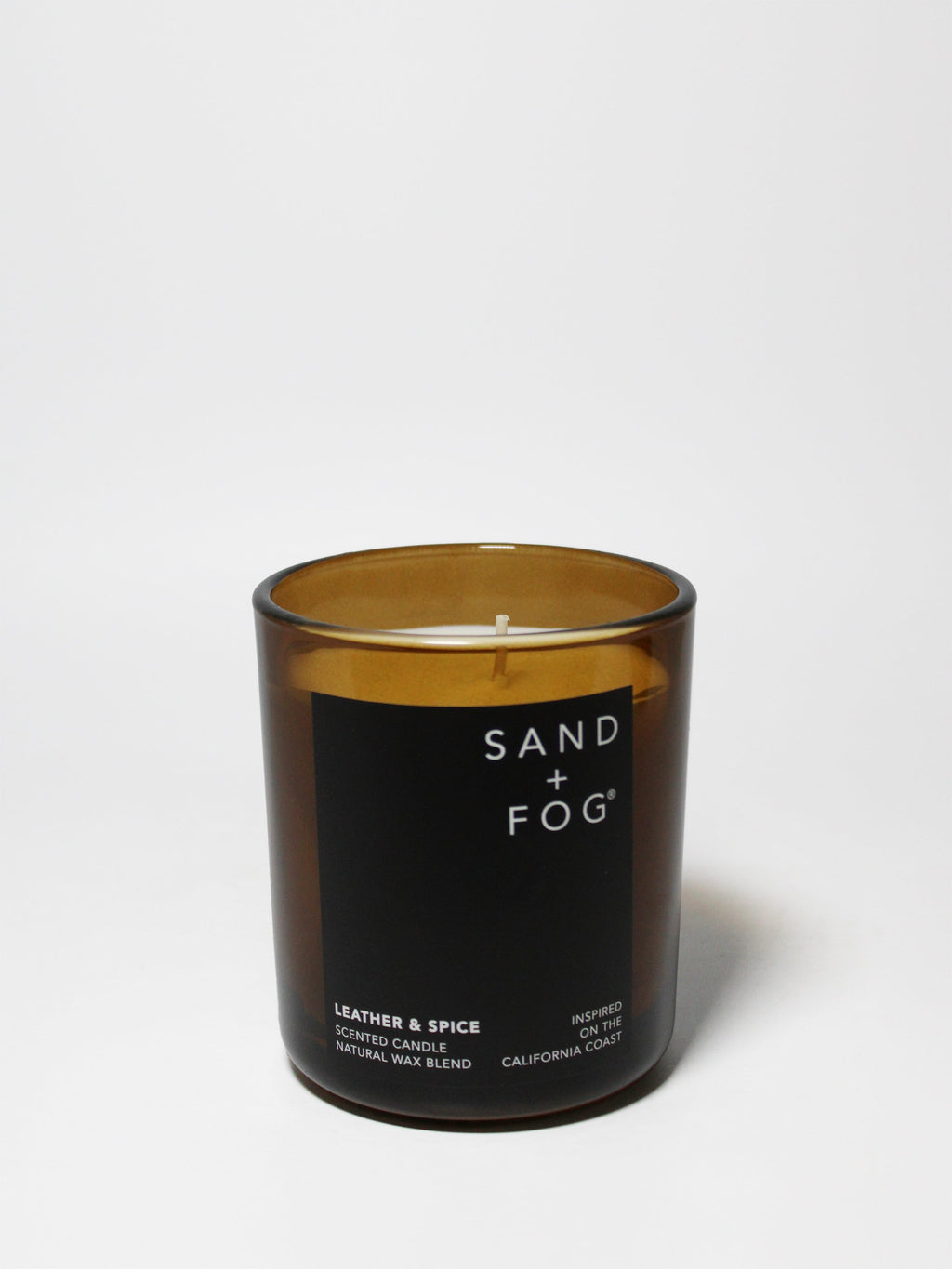 Leather & Spice 10 oz scented candle | Shop Sand + Fog