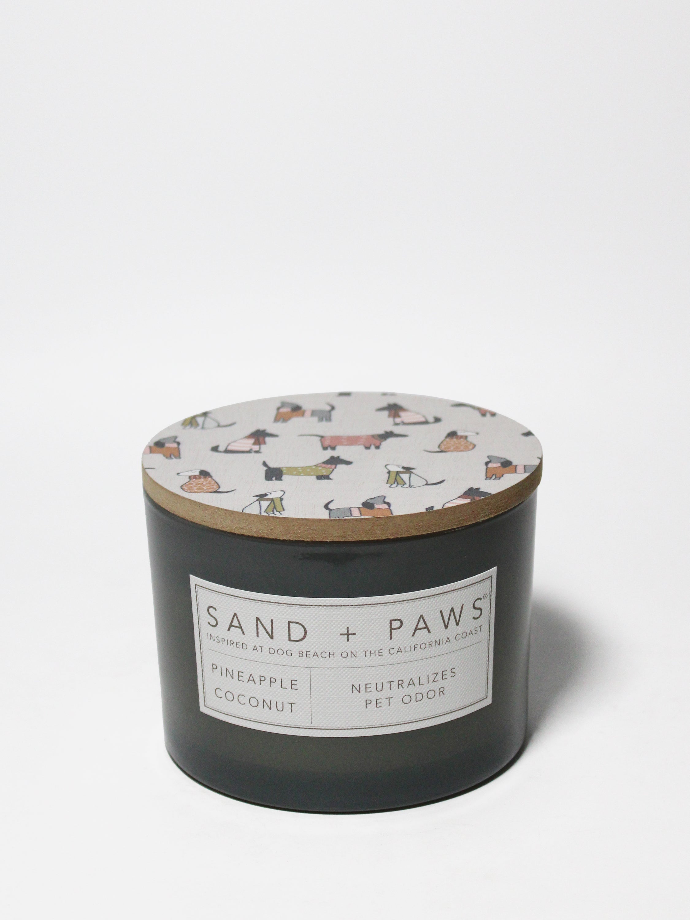 Sand + Paws Pineapple Coconut 12 oz scented candle | Shop Sand + Paws