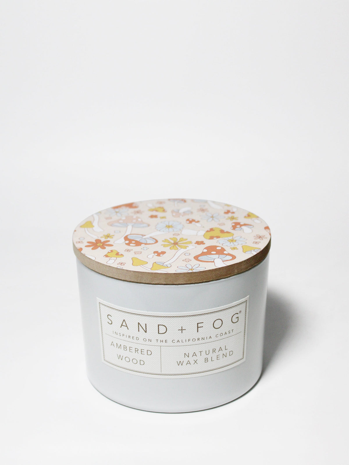 Ambered Wood 12 oz scented candle | Shop Sand + Fog