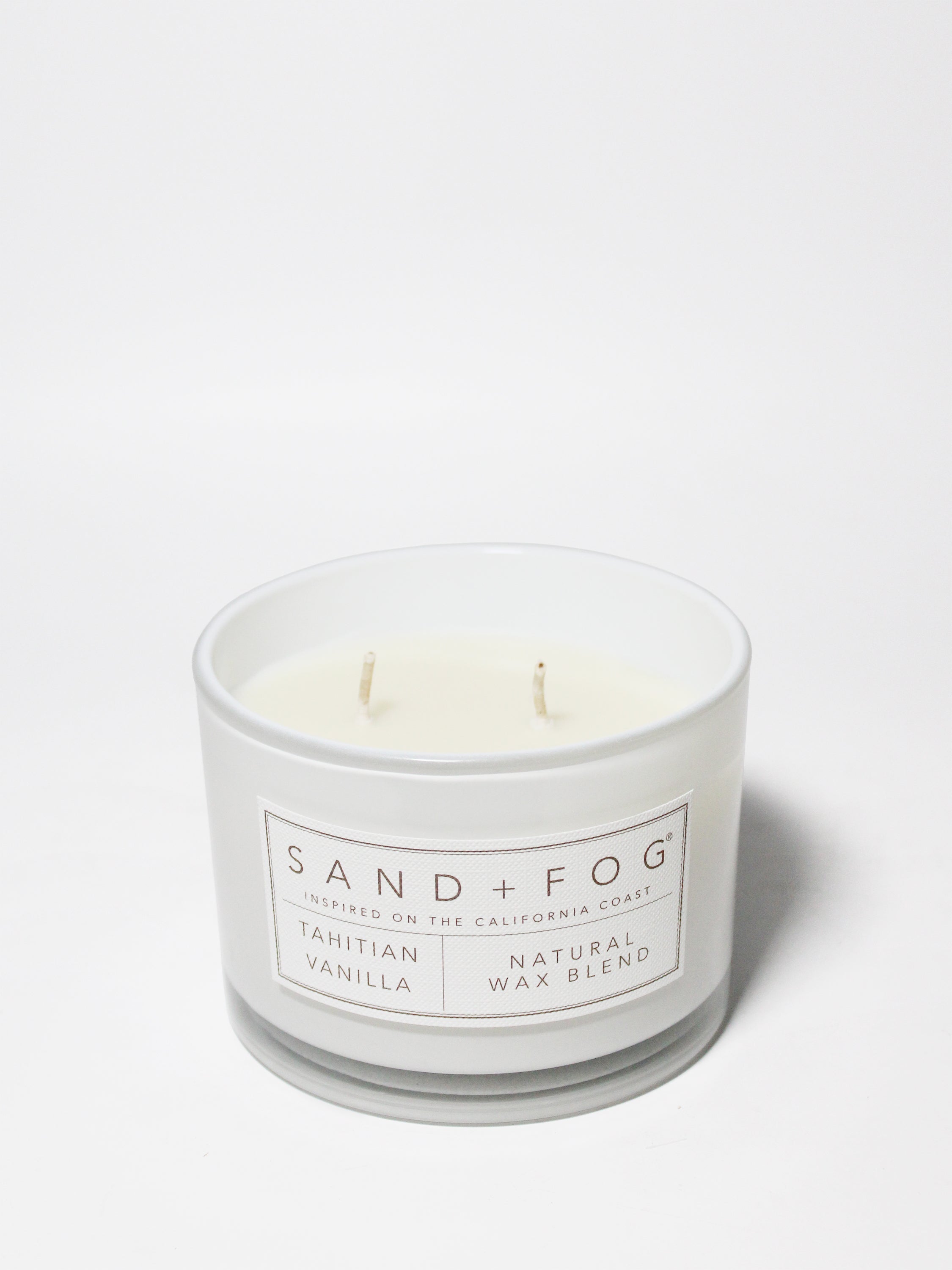 Tahitian Vanilla 12 oz scented candle | Shop Sand + Fog