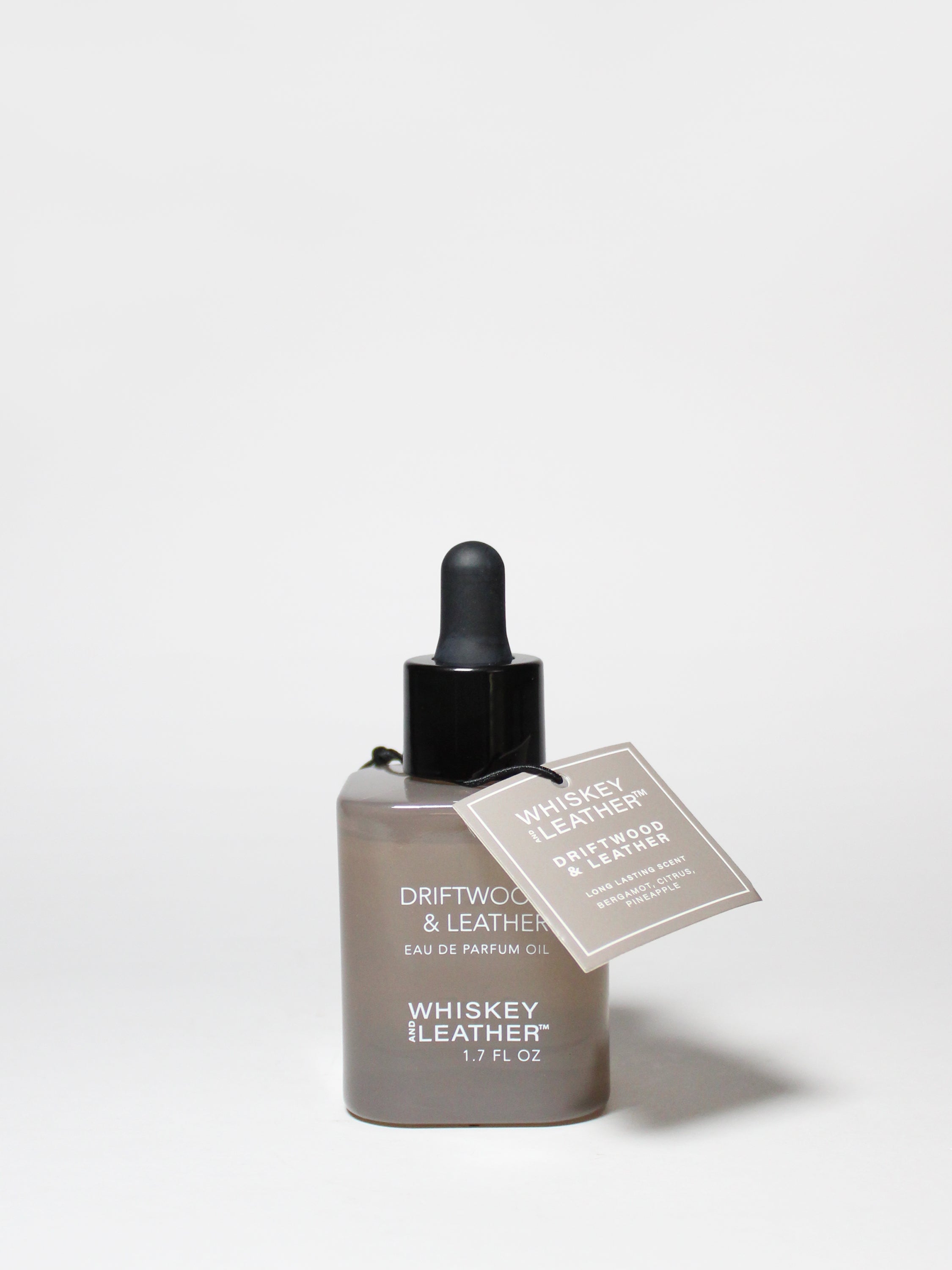 Driftwood & Leather 50ml Perfume Oil Dropper | Shop Whiskey & Leather