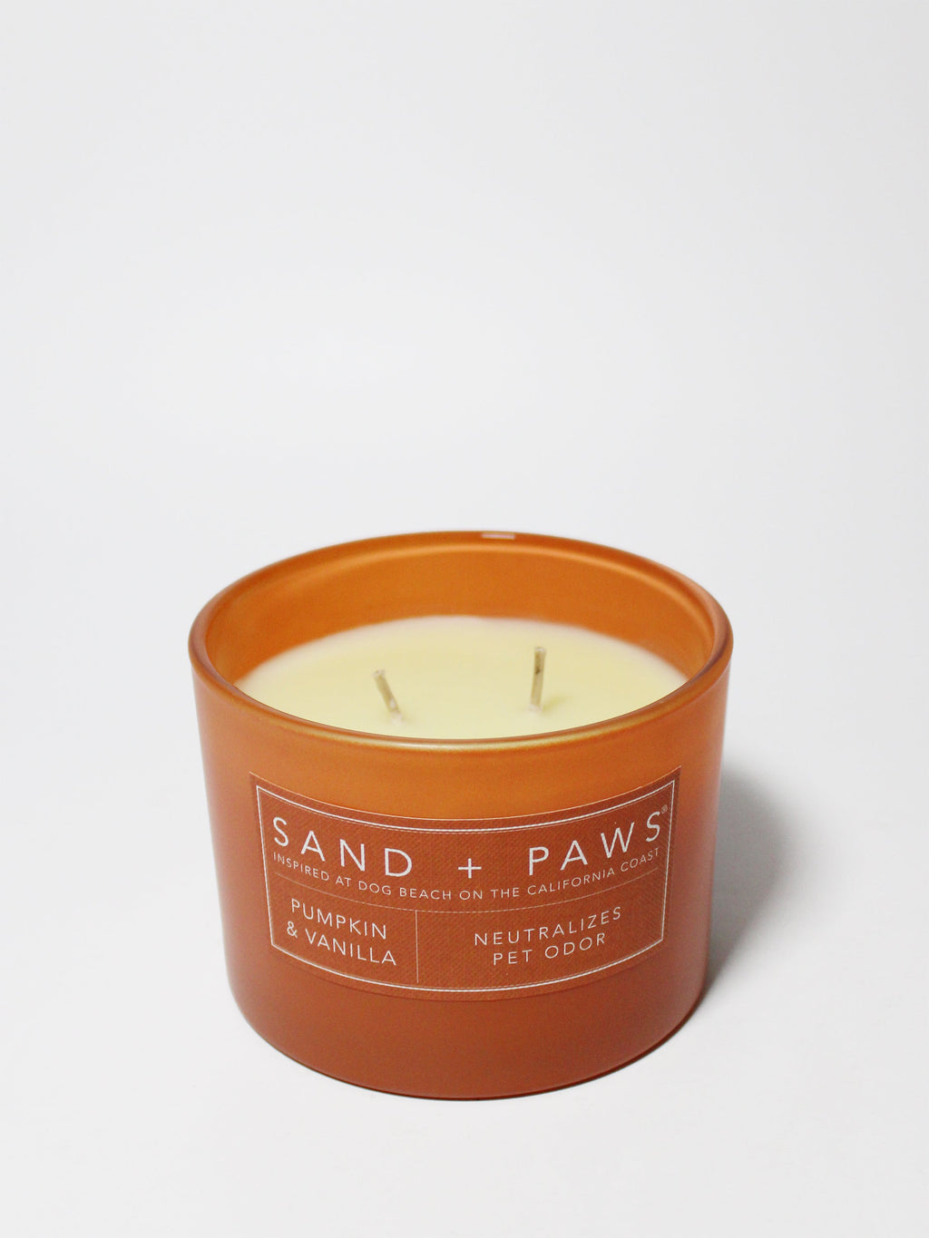 Sand + Paws Pumpkin & Vanilla 12 oz scented candle | Shop Sand + Paws
