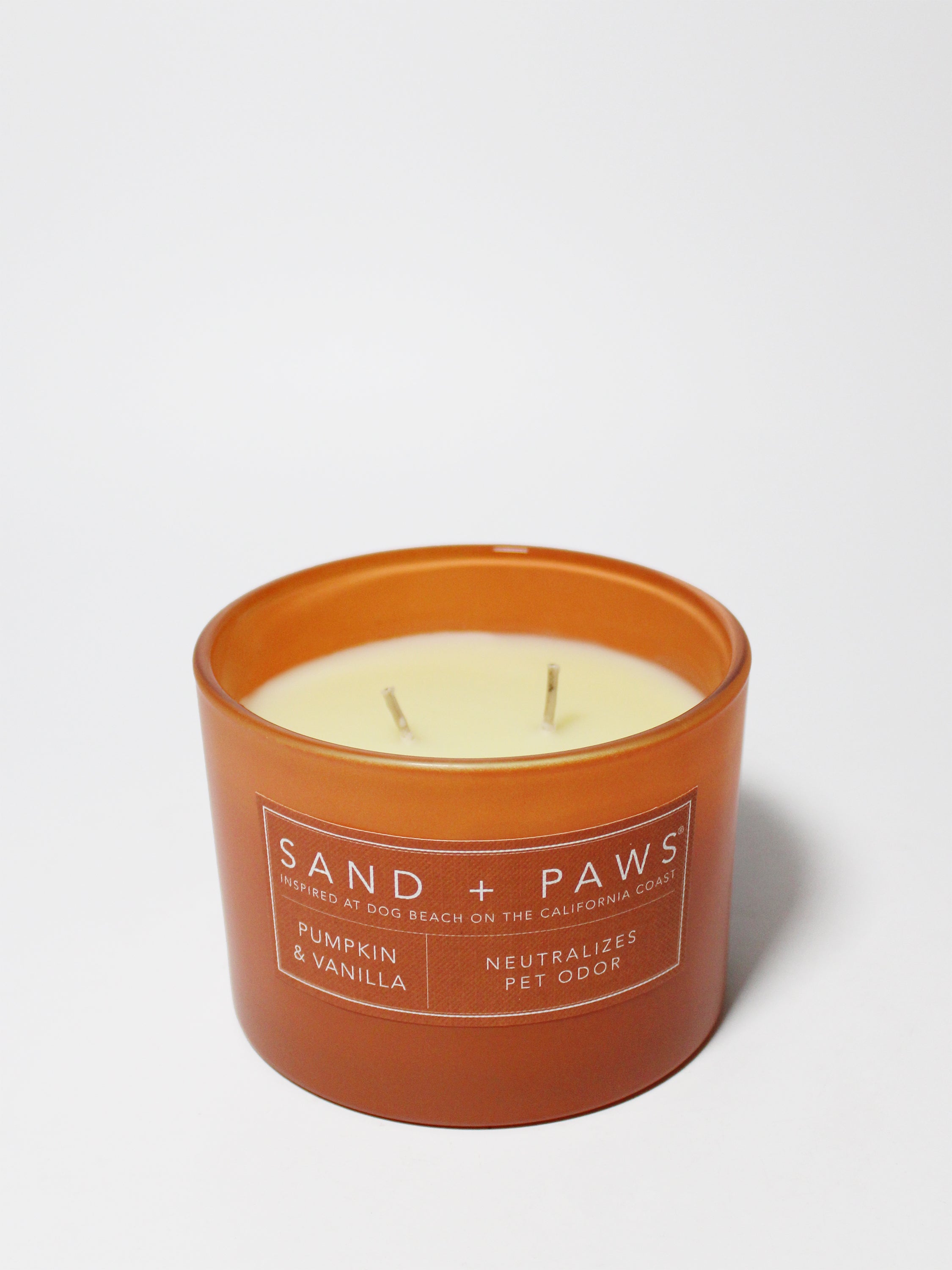 Sand + Paws Pumpkin & Vanilla 12 oz scented candle | Shop Sand + Paws