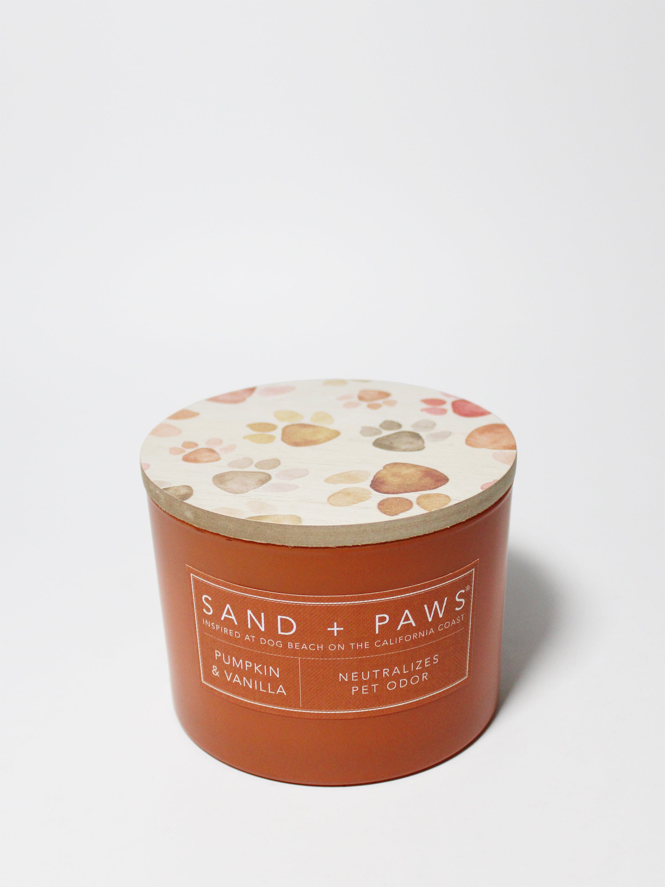 Sand + Paws Pumpkin & Vanilla 12 oz scented candle | Shop Sand + Paws