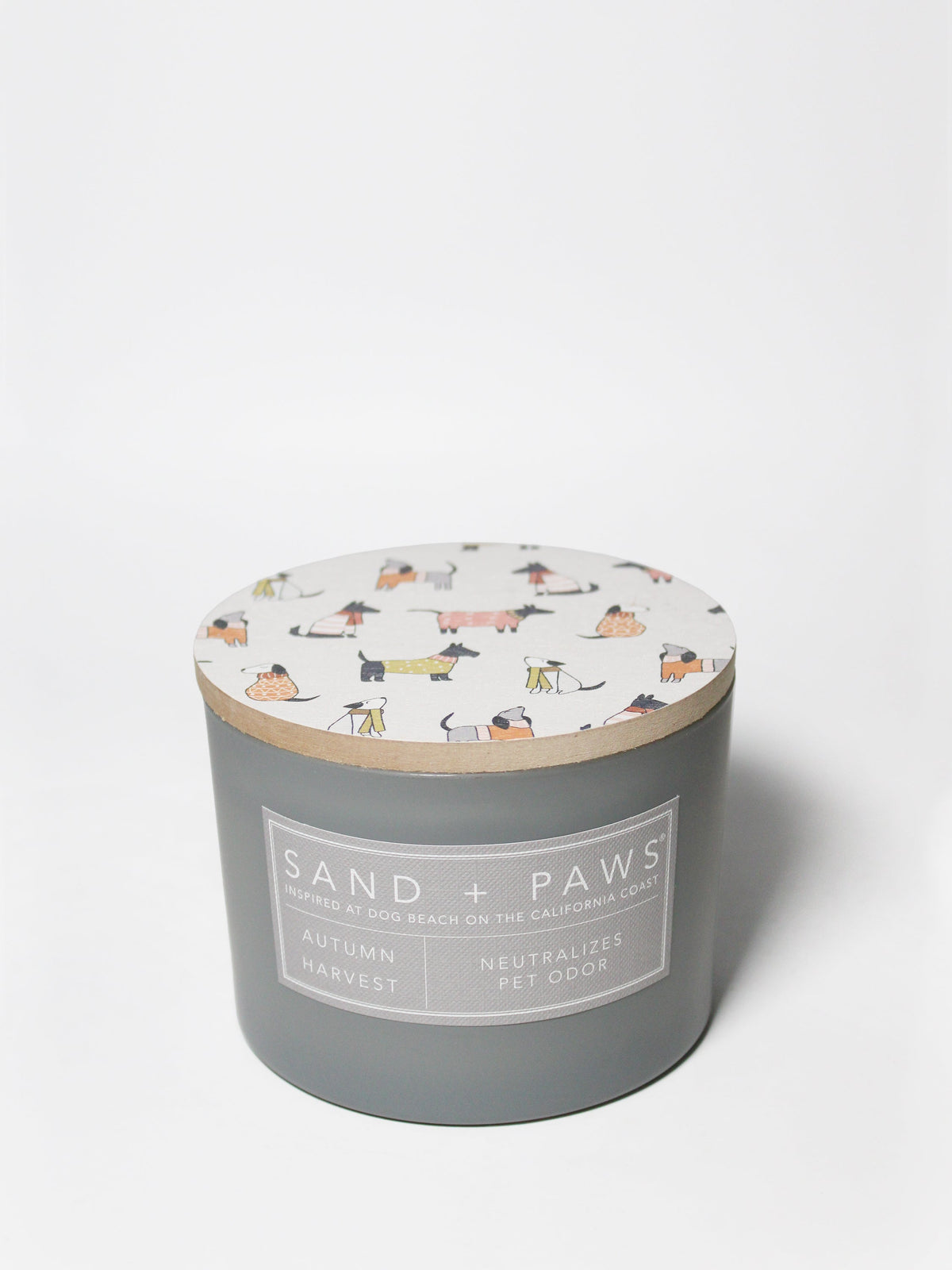 Sand + Paws Autumn Harvest 12 oz scented candle | Shop Sand + Paws