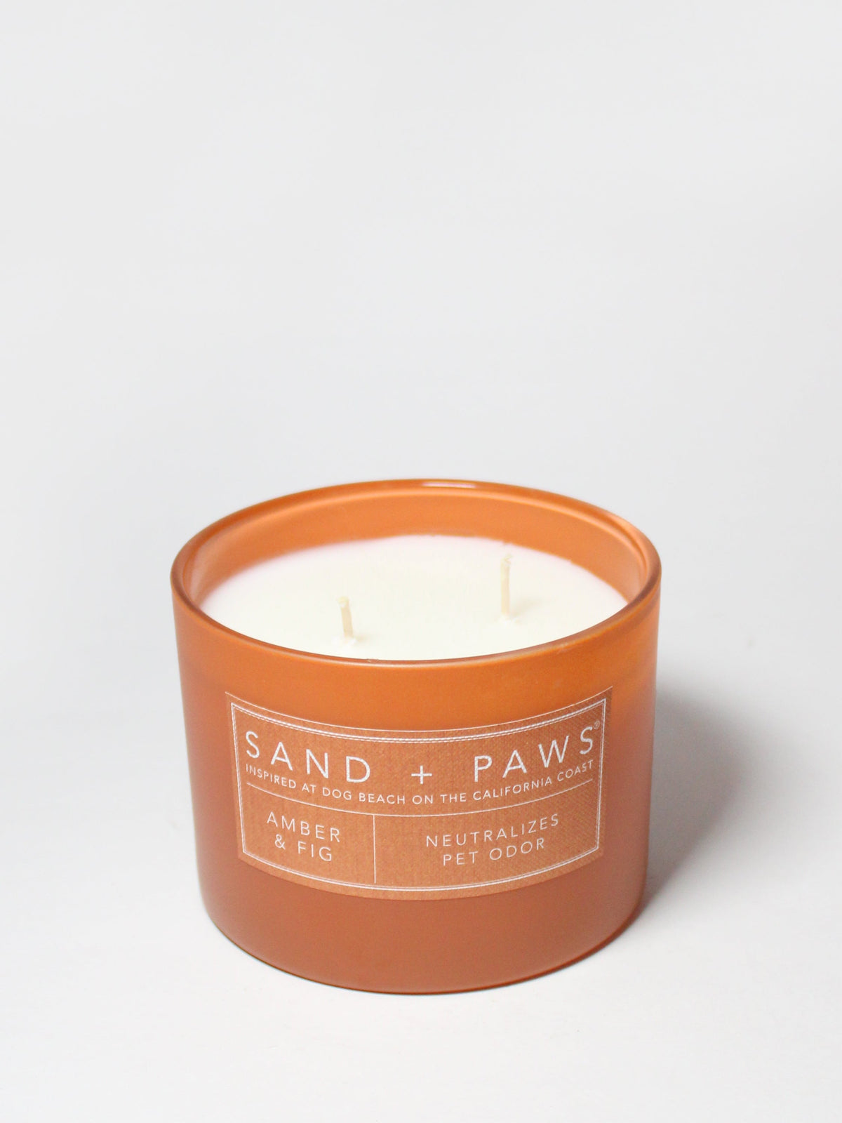Sand + Paws Amber & Fig 12 oz scented candle | Shop Sand + Paws