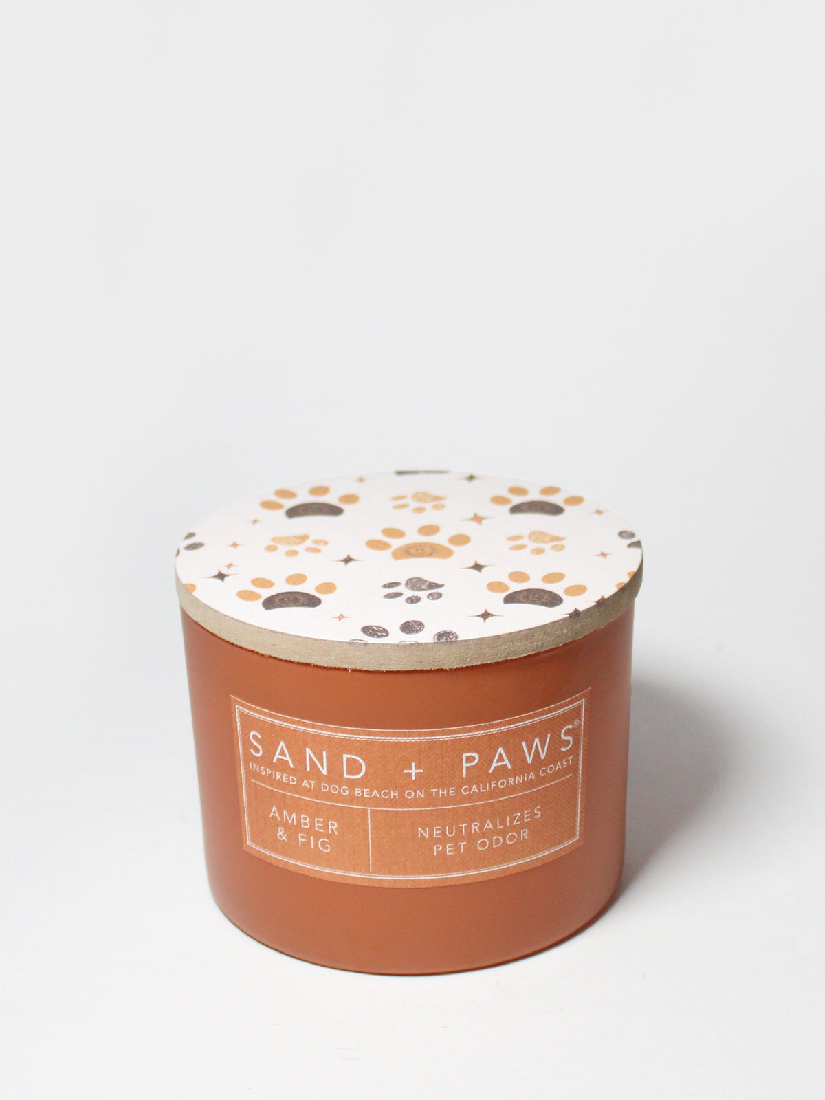Sand + Paws Amber & Fig 12 oz scented candle | Shop Sand + Paws