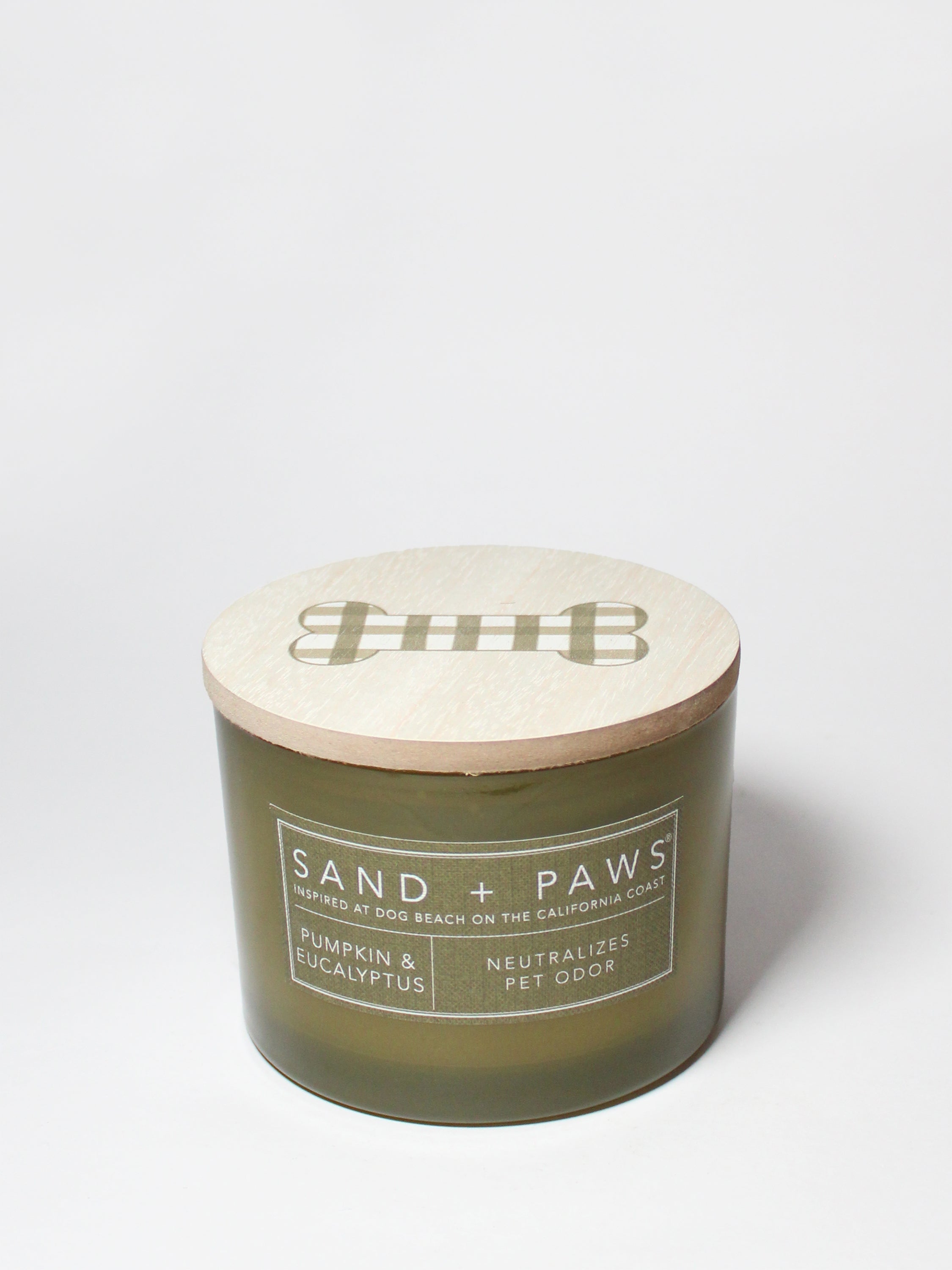 Sand + Paws Pumpkin & Eucalyptus 12 oz scented candle | Shop Sand + Paws