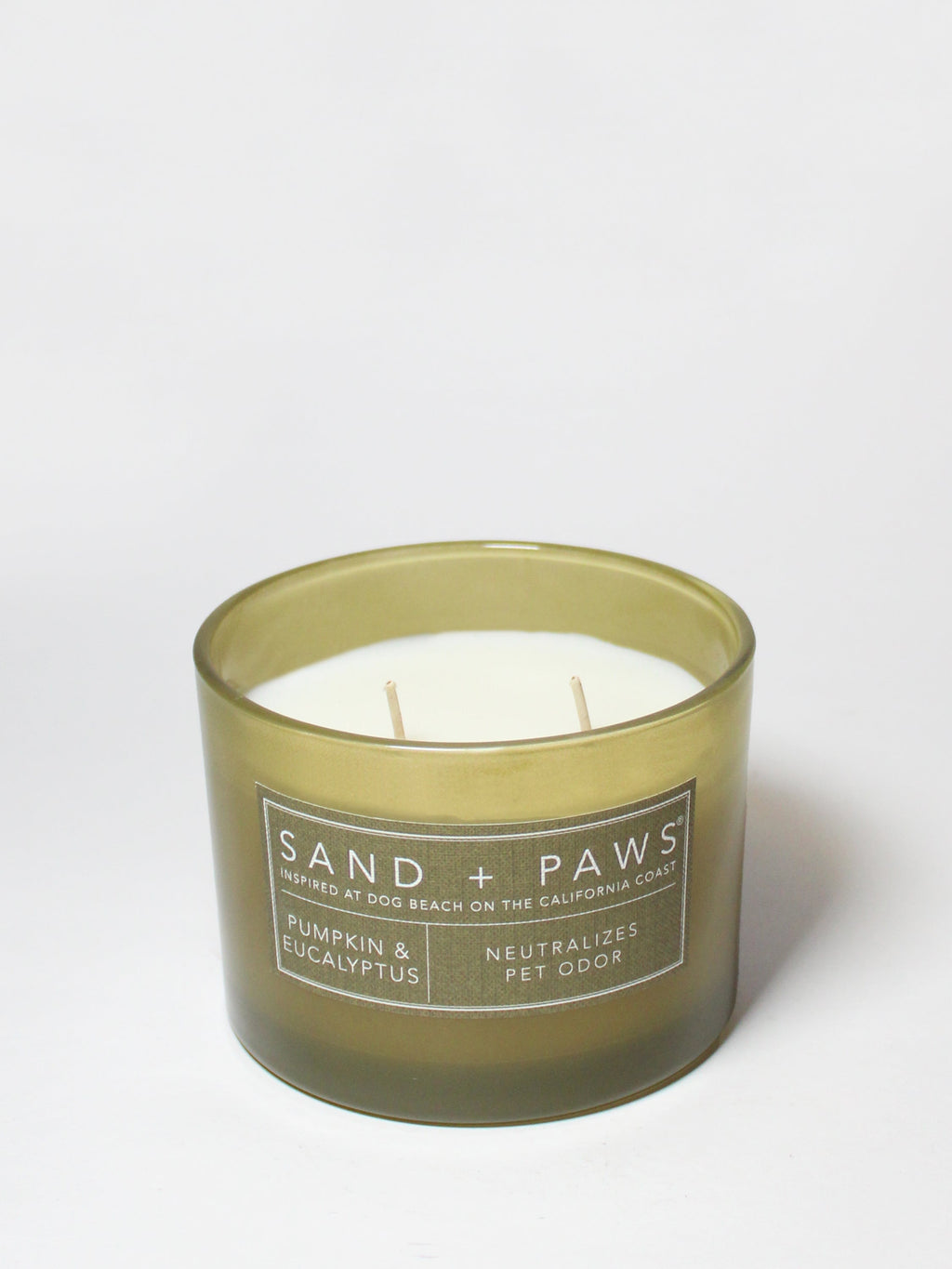 Sand + Paws Pumpkin & Eucalyptus 12 oz scented candle | Shop Sand + Paws