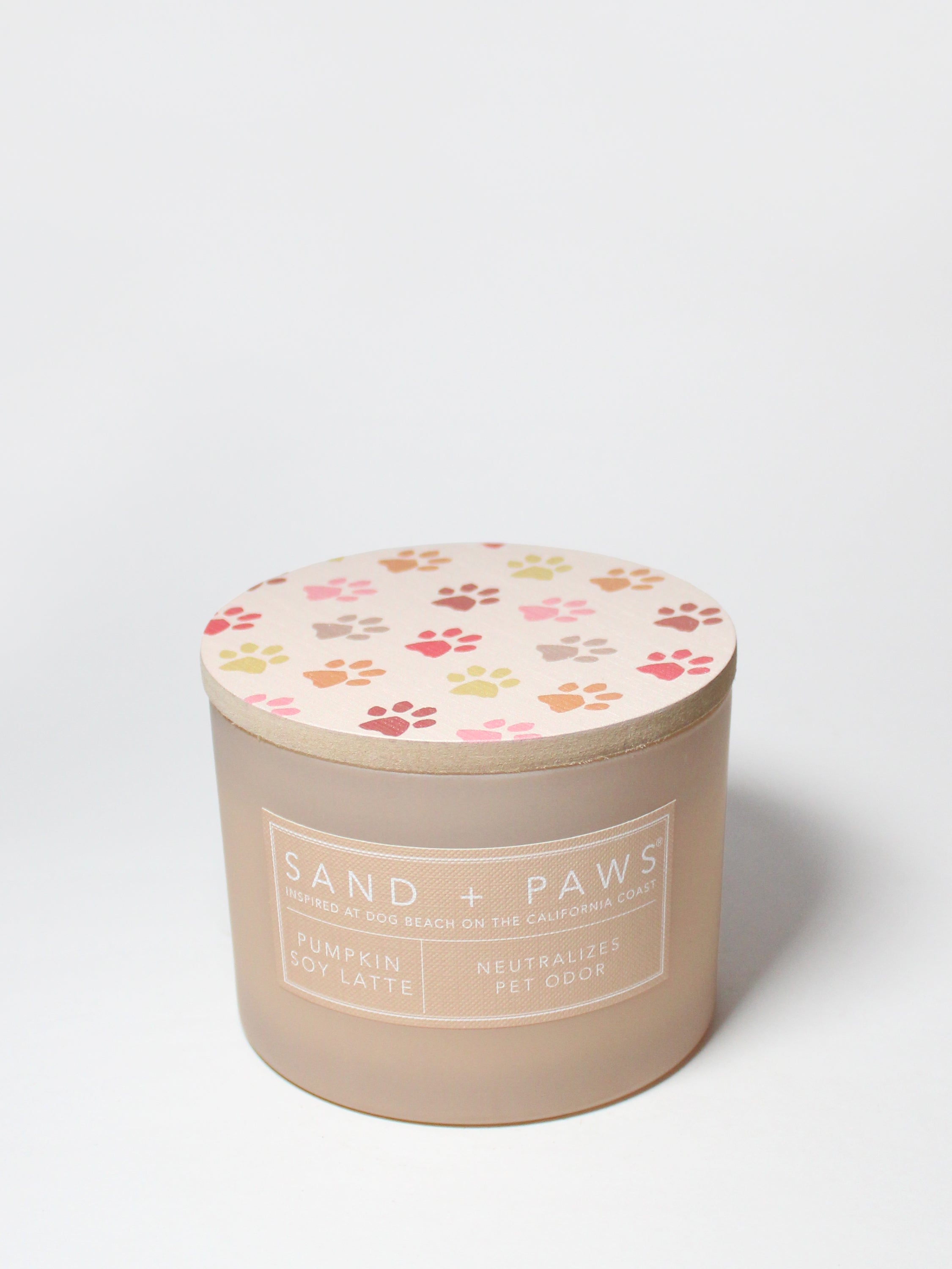 Sand + Paws Pumpkin Soy Latte 12 oz scented candle | Shop Sand + Paws