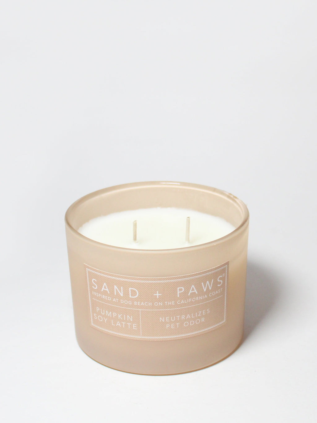 Sand + Paws Pumpkin Soy Latte 12 oz scented candle | Shop Sand + Paws