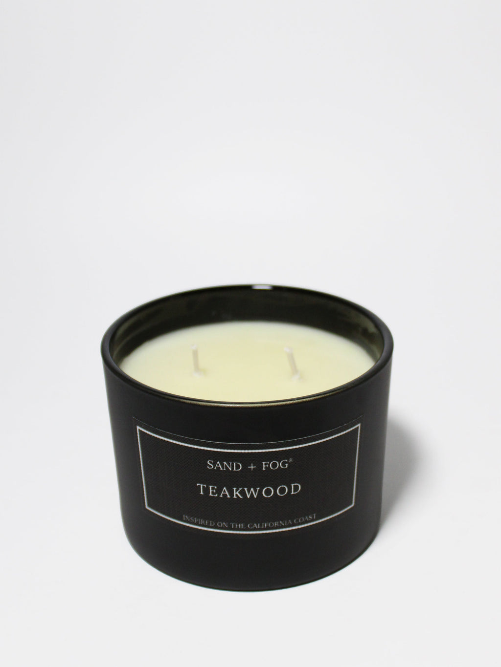 Teakwood 12 oz scented candle | Shop Sand + Fog