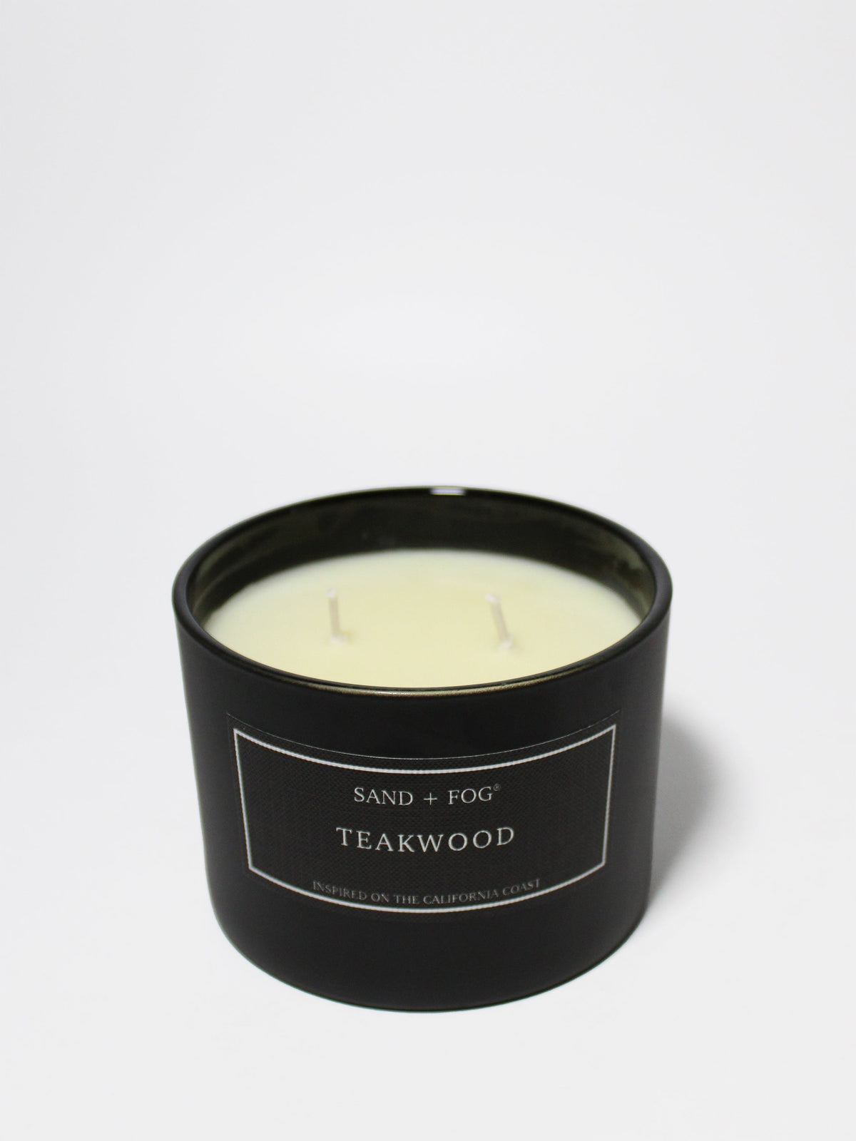 Teakwood 12 oz scented candle | Shop Sand + Fog