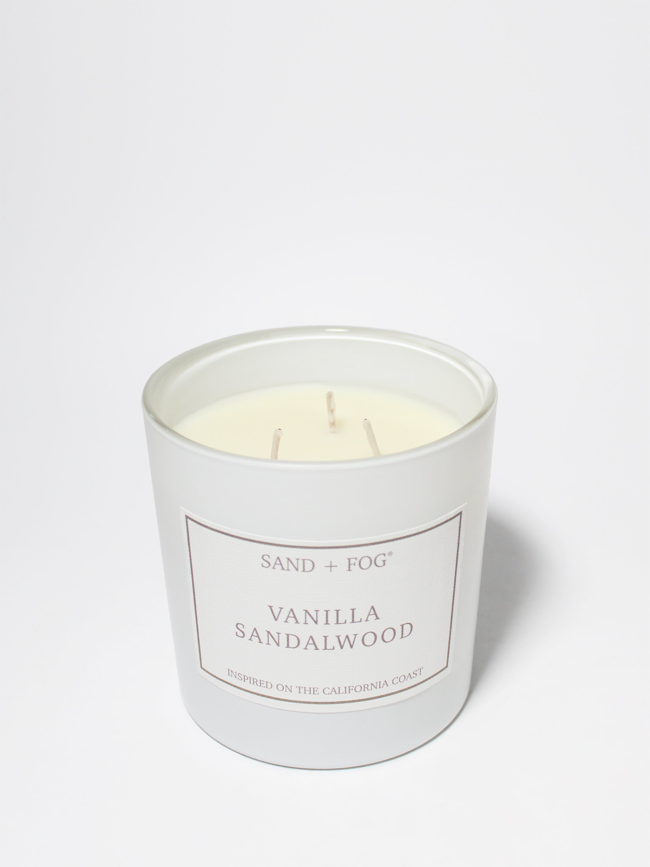 Vanilla Sandalwood 21 oz scented candle | Shop Sand + Fog