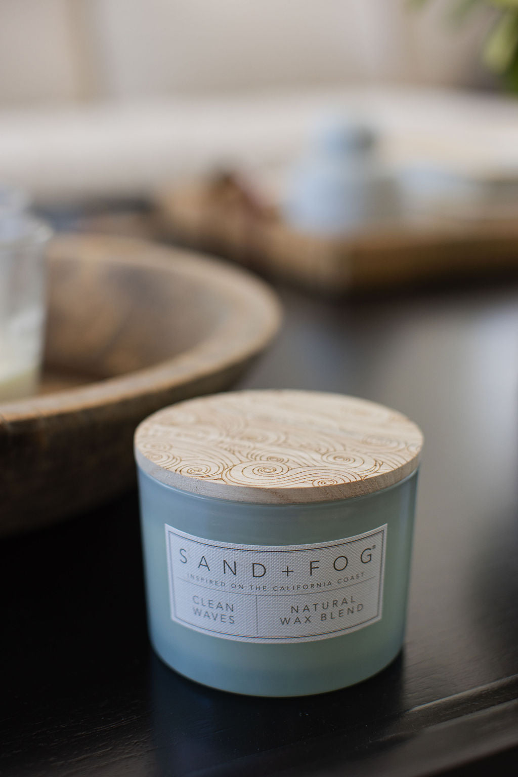 Clean Waves 12 oz scented candle | Shop Sand + Fog