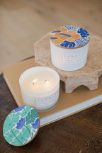 Vanilla Sandalwood 12 oz scented candle | Shop Sand + Fog