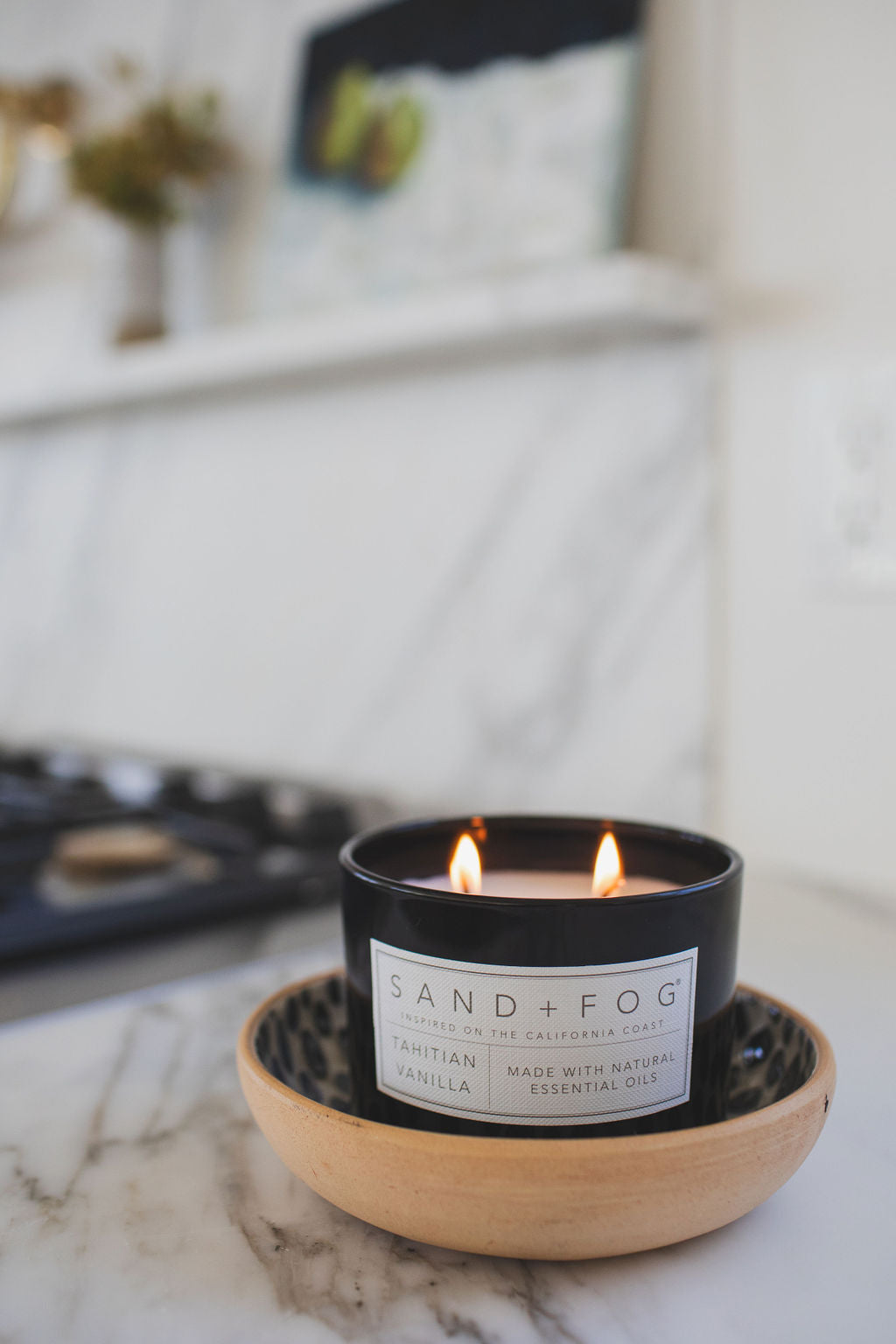 Tahitian Vanilla 12 oz scented candle | Shop Sand + Fog