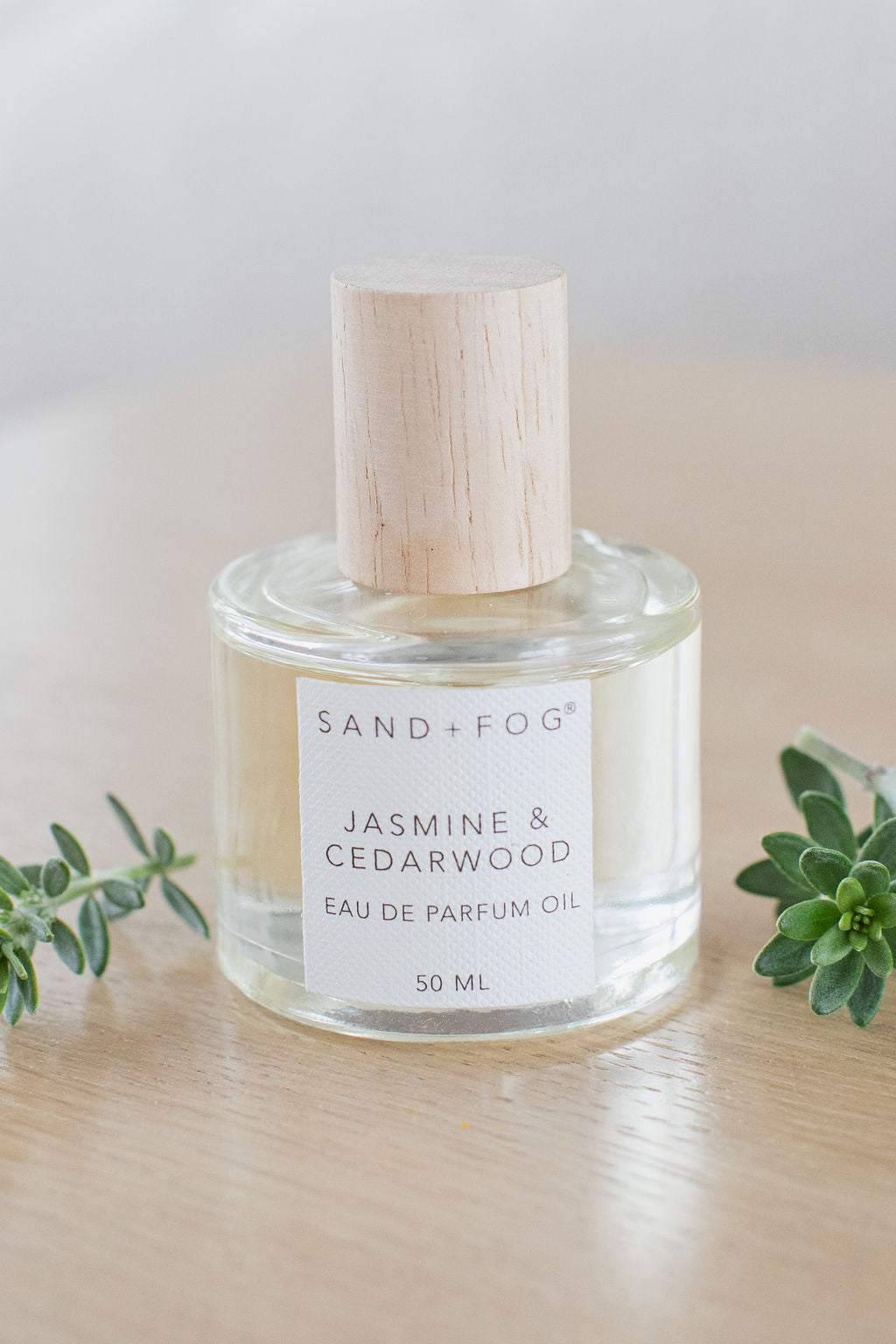Jasmine & Cedarwood 50 ml Perfume Oil Rollerball | Shop Sand + Fog