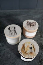 Sand + Paws White Vanilla 12 oz scented candle