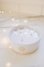 Sand + Paws Vanilla Sandalwood 12 oz scented candle
