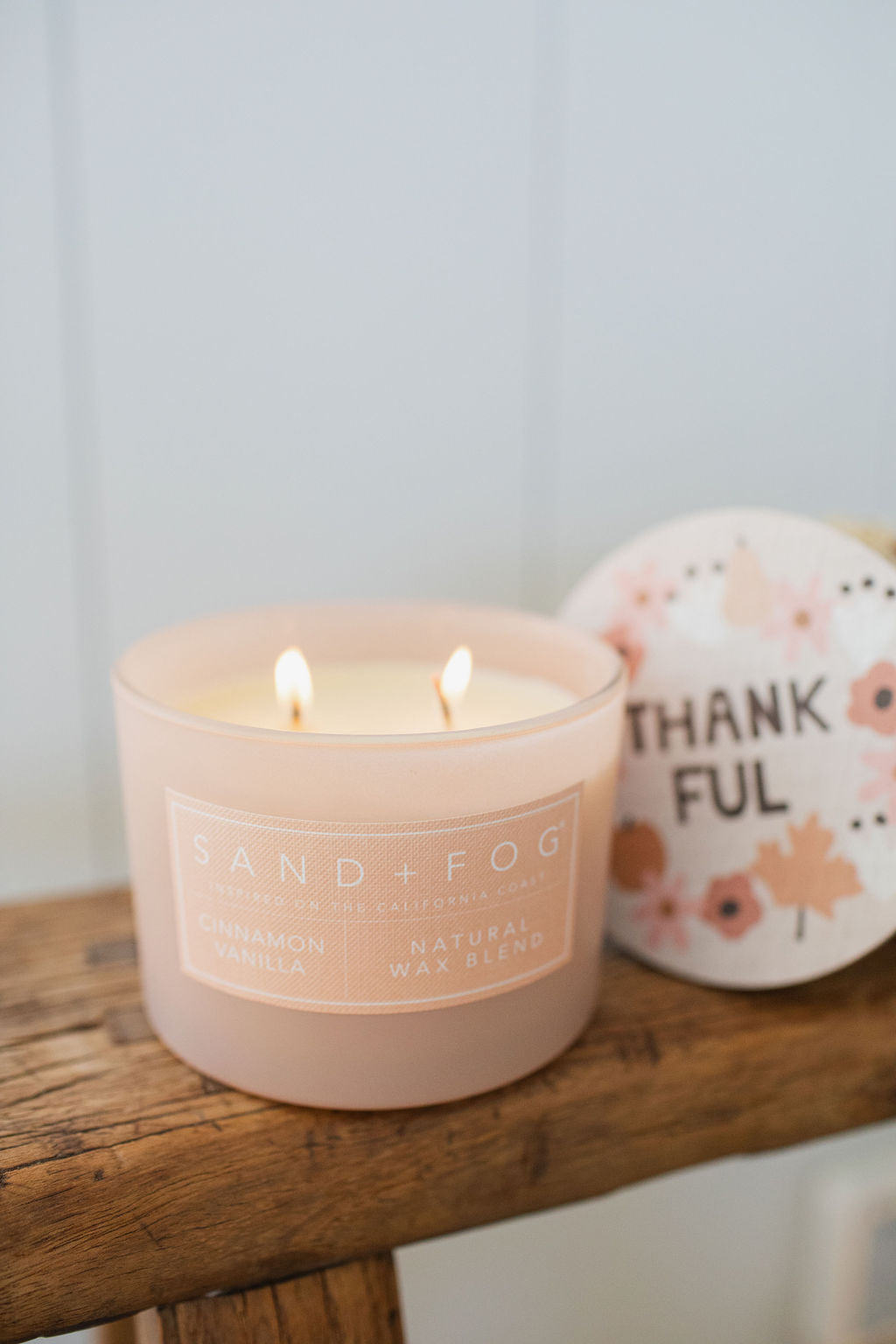 Cinnamon Vanilla 12 oz scented candle | Shop Sand + Fog